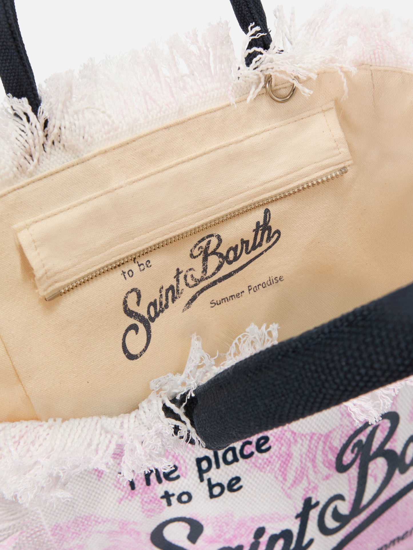 Sac en toile Colette avec imprimé toile de Jouy rose