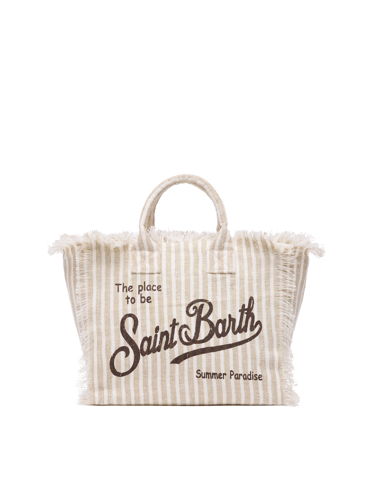 Colette linen handbag with striped print - MC2 Saint Barth