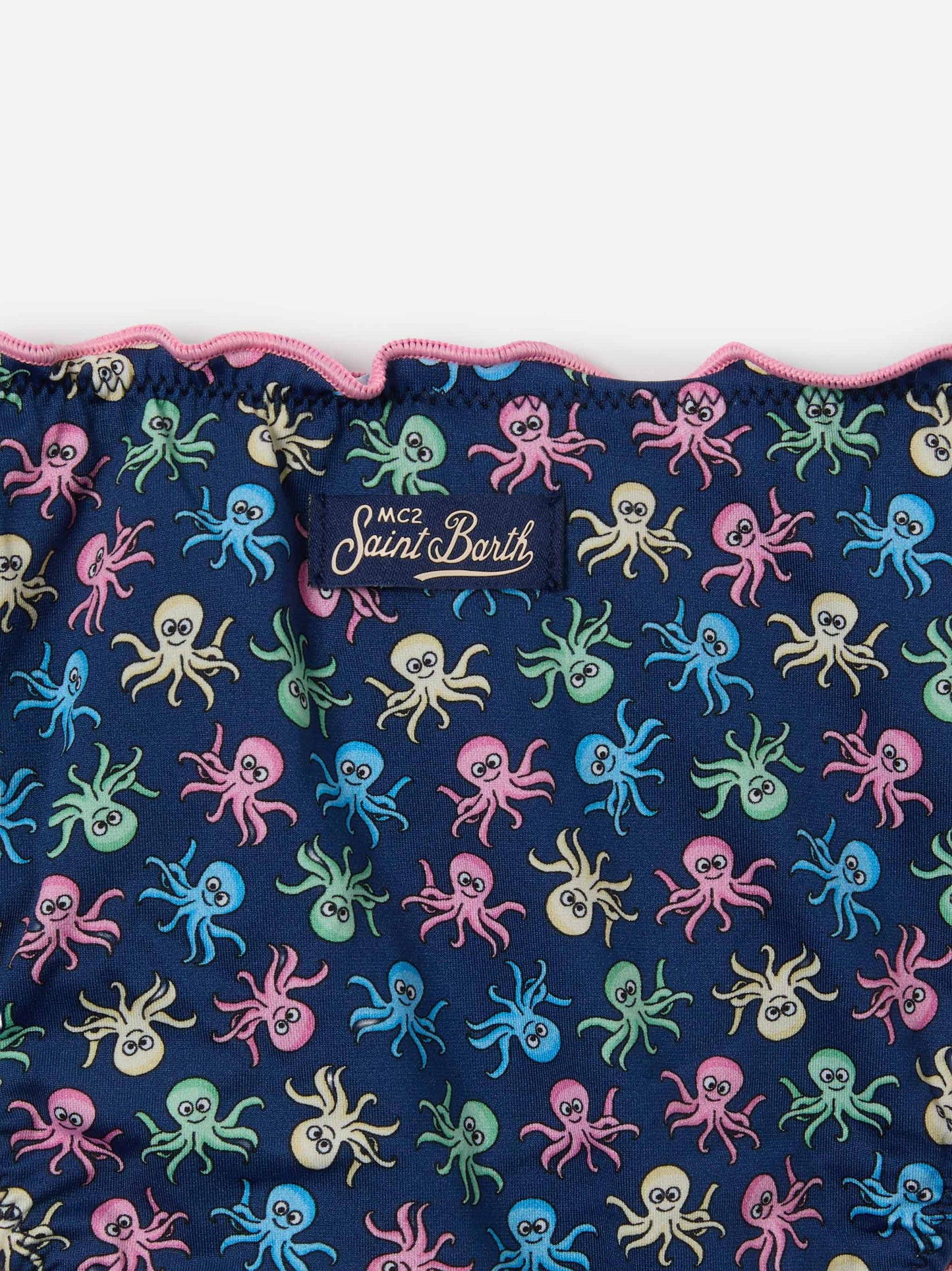 Cris stretch bikini with octopus print