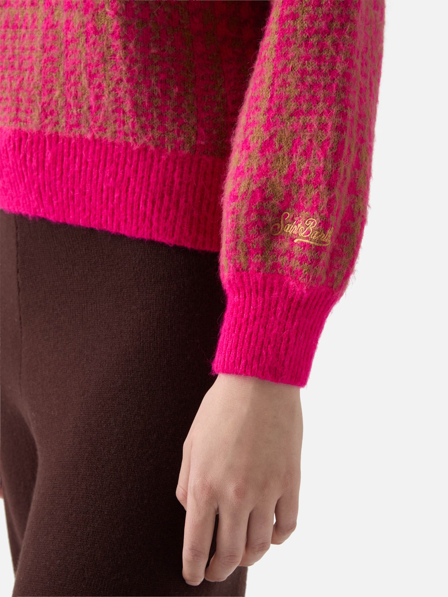 Gebürsteter Rundhalsausschnitt für Damen mit Princess of Galles