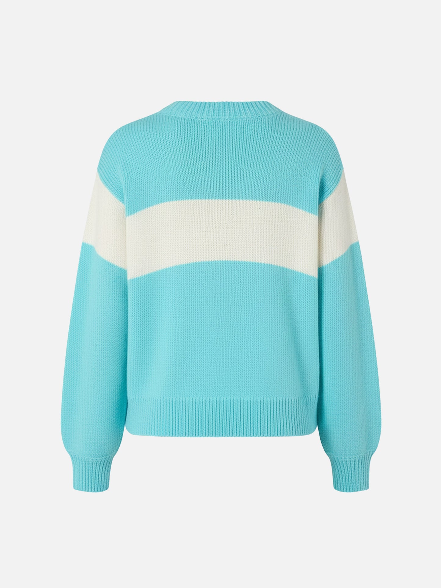 Pink crewneck Danya with Apres ski lurex jacquard