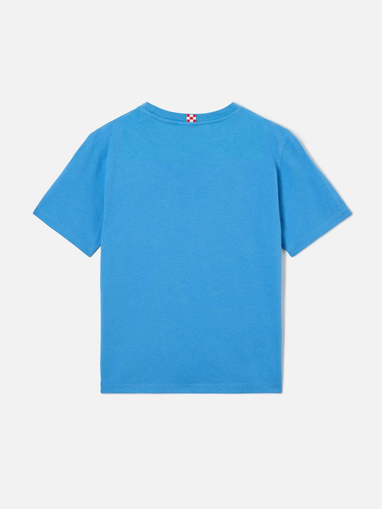 T-shirt Dover Jr bleu poudré en pur coton avec logo brodé