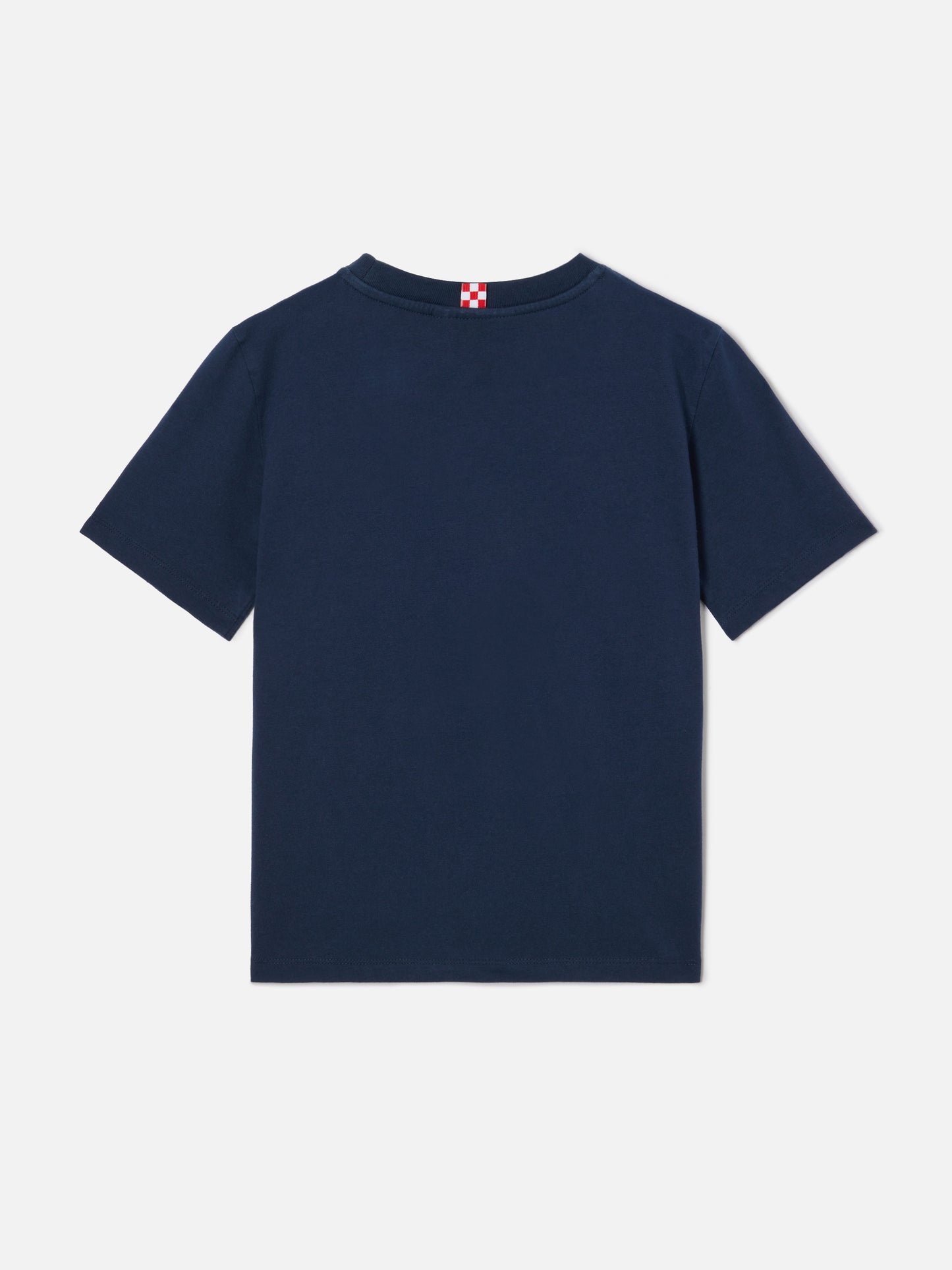 T-shirt Dover Jr bleu marine en pur coton avec logo brodé
