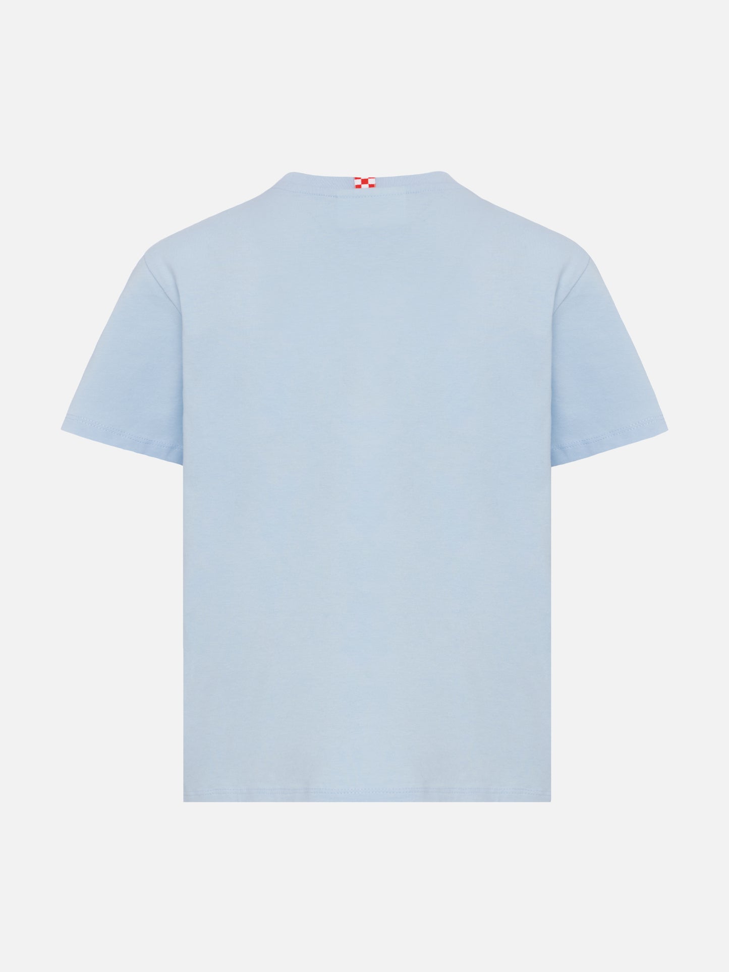 Light blue cotton jersey t-shirt Dover with St. Barth embroidery - MC2 Saint Barth