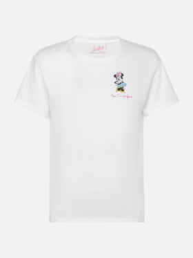 Emilie cotton t-shirt with Minnie Yes, I'm perfect embroidery | DISNEY© SPECIAL EDITION