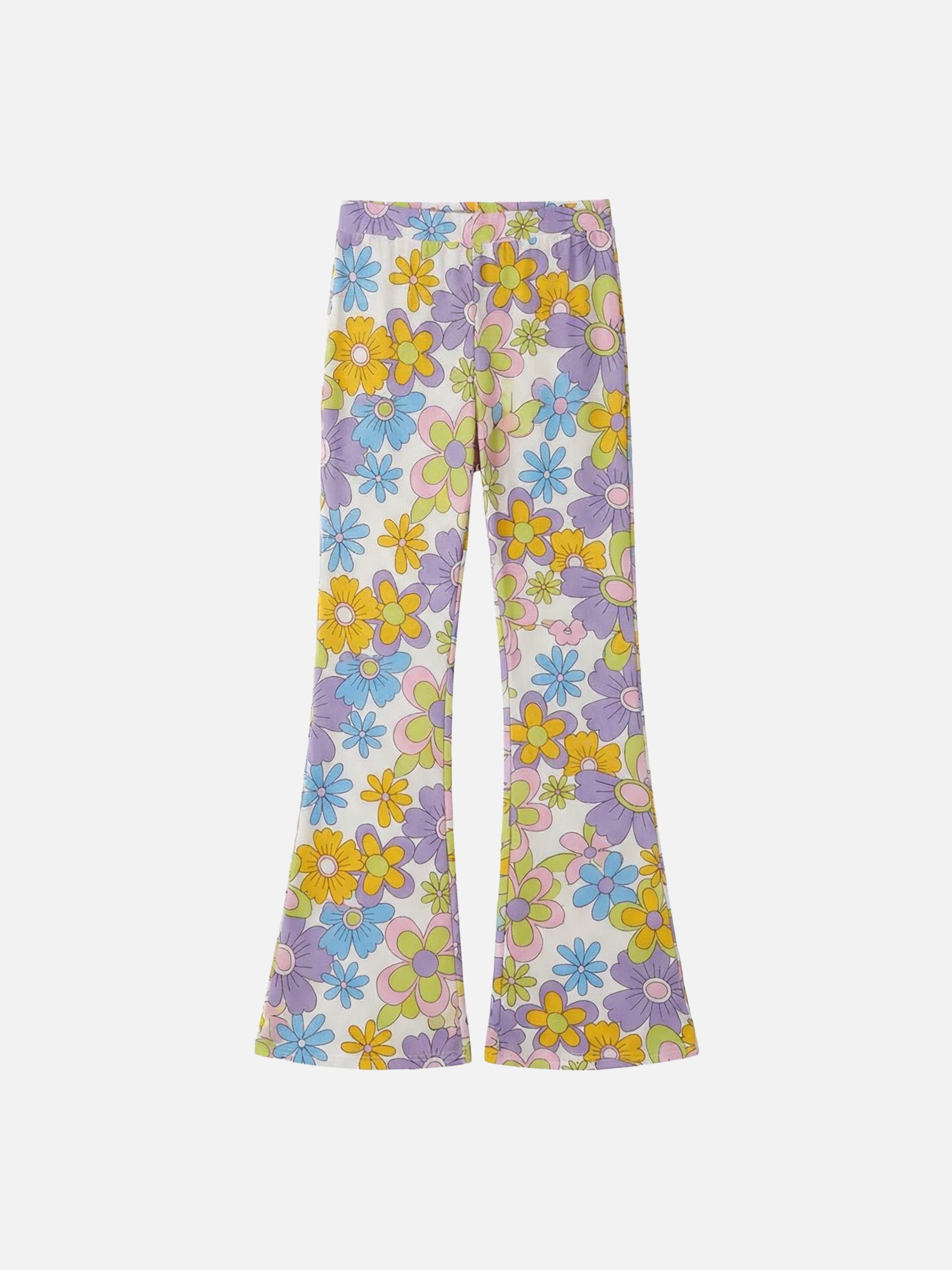 Flared pants Gwenda Jr with hippie flower print – MC2 Saint Barth