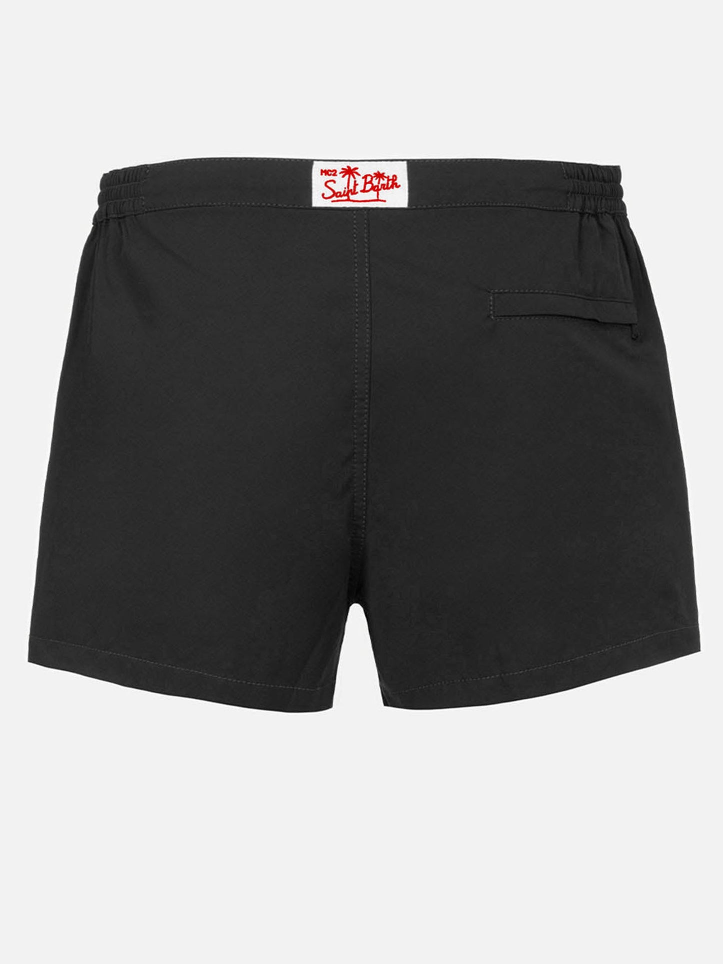 Harrys black technical fabric swim shorts