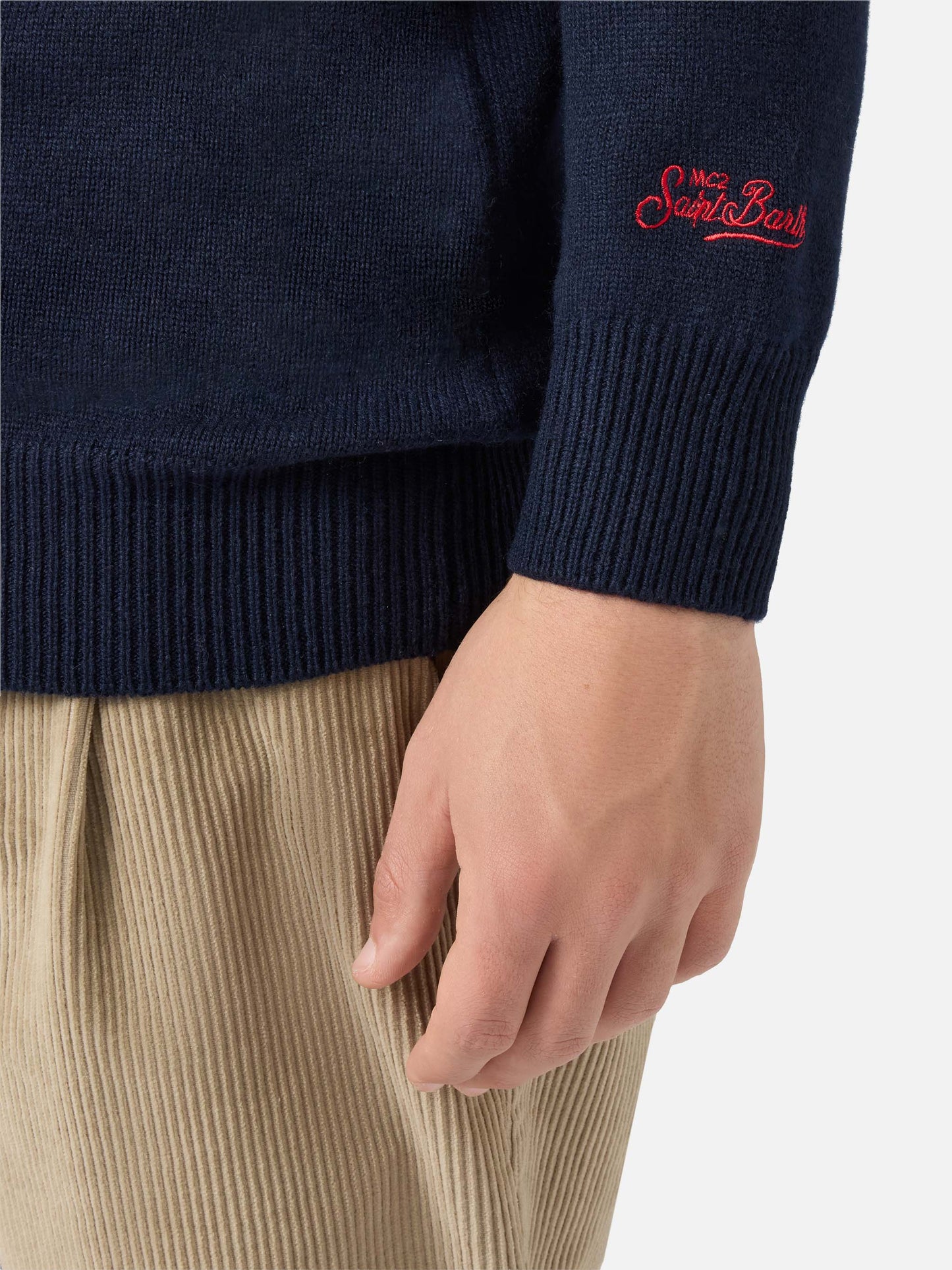 Maglione in misto cashmere Heron con ricamo Sbagliato