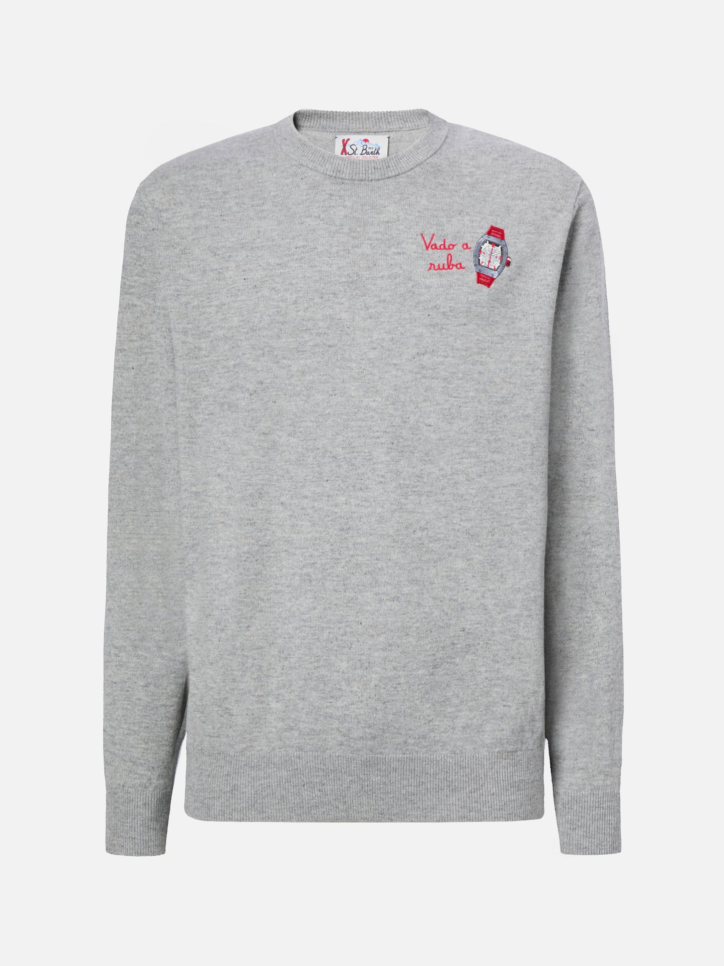 Maglione a girocollo Heron Light con ricamo Vado a ruba