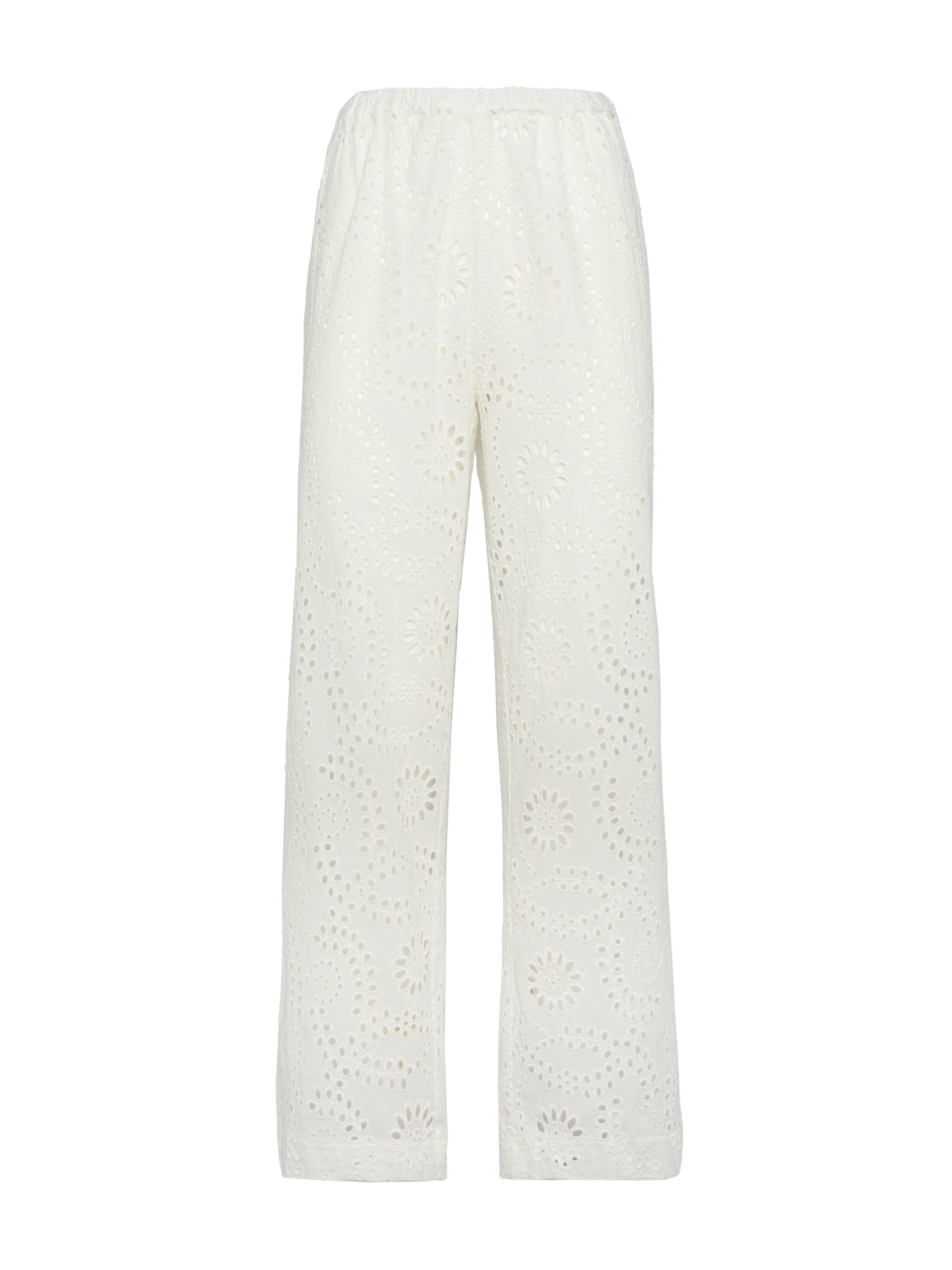 Inez white Sangallo lace pants - MC2 Saint Barth