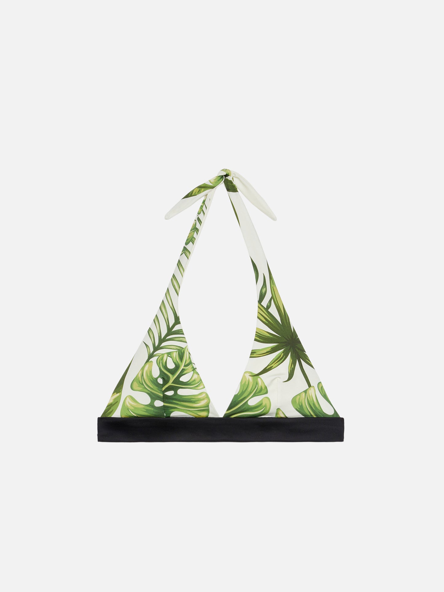 Triangle top swimsuit Joanne with tropical print