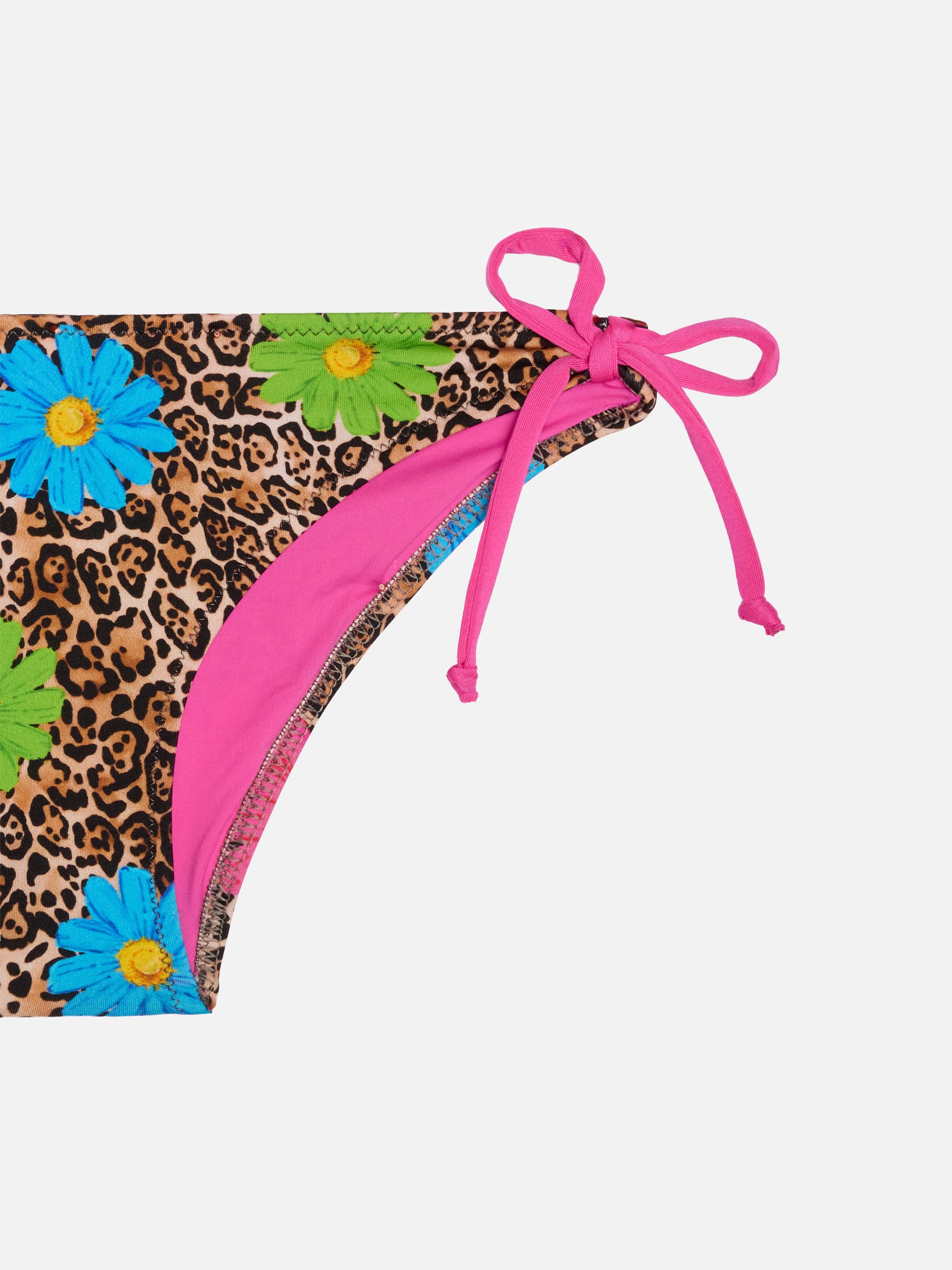 Girl bralette bikini with leopard print - MC2 Saint Barth