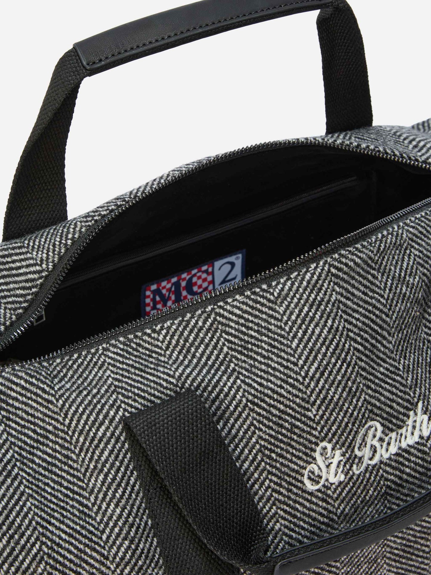 Sac de voyage Jetleg Wool en mélange de laine à motif chevrons