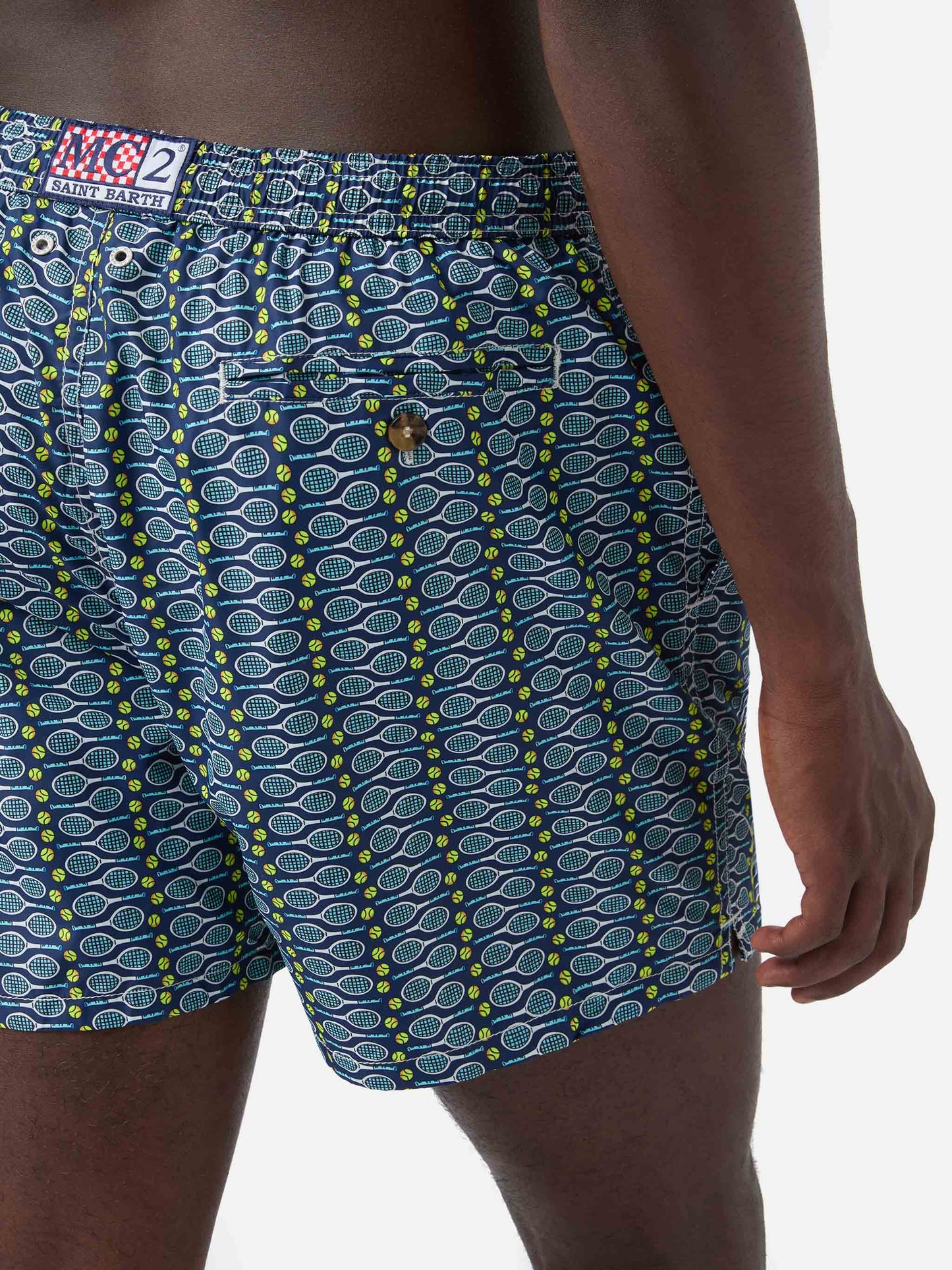Short de bain Lighting Micro Fantasy avec imprimé tennis