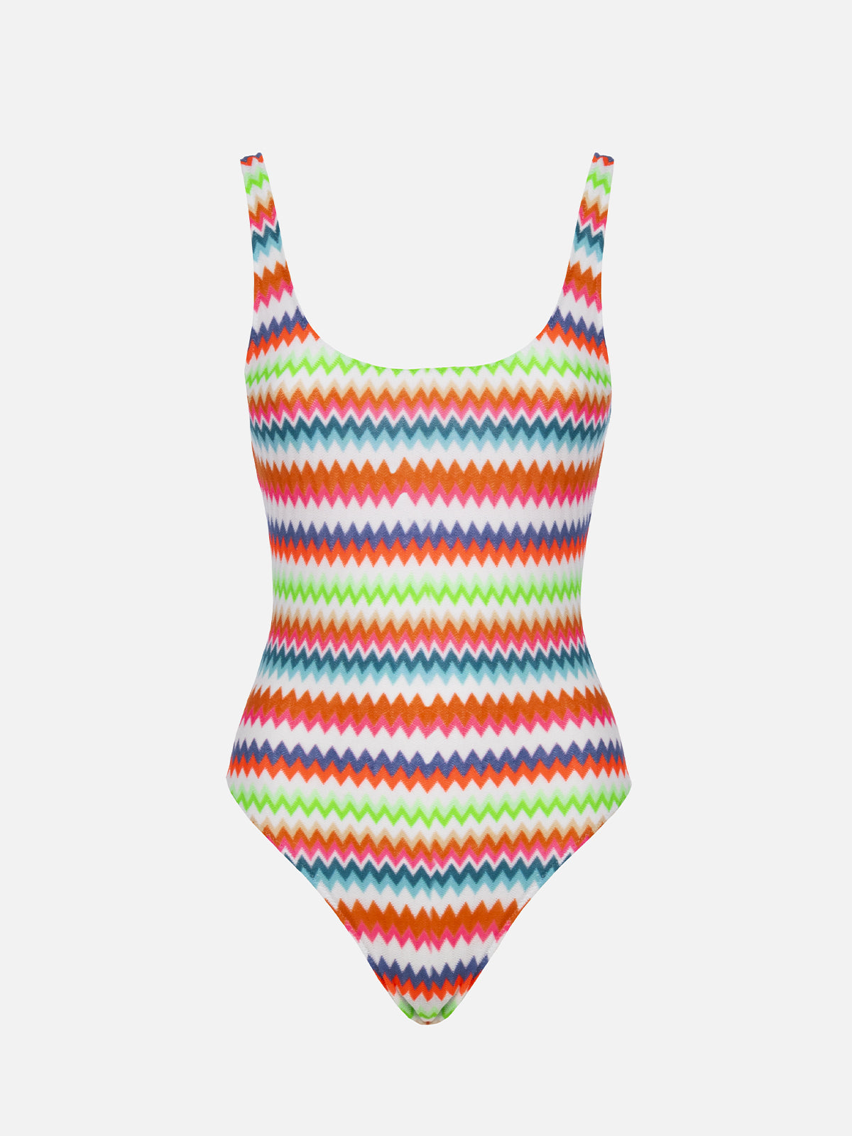 Costume da bagno intero da donna con scollo sulla schiena Lora in maglia raschel