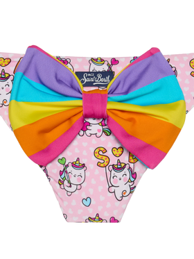 Girl swim briefs with unicorn print - MC2 Saint Barth