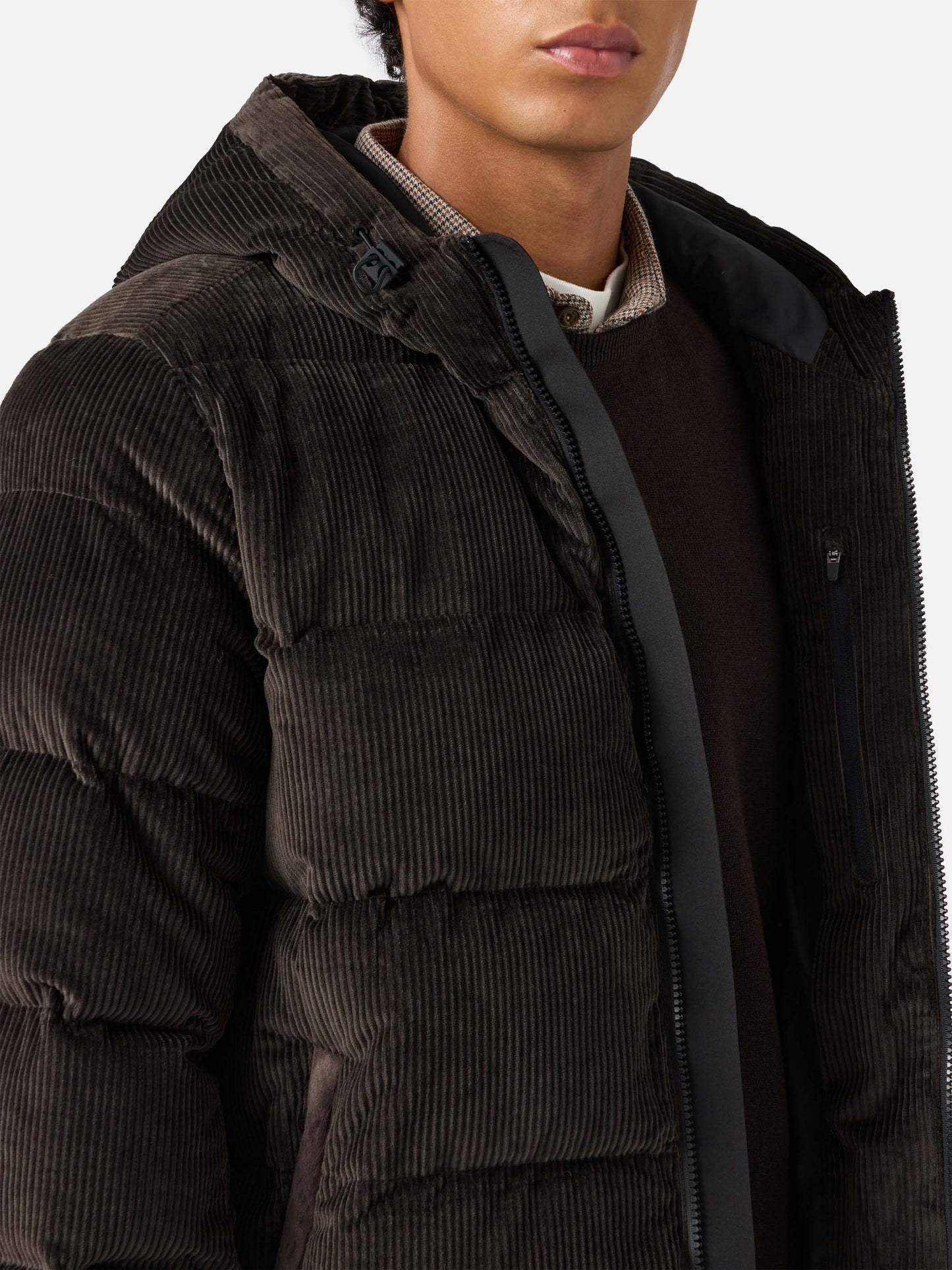 Maier Pocket Corduroy padded jacket with hood