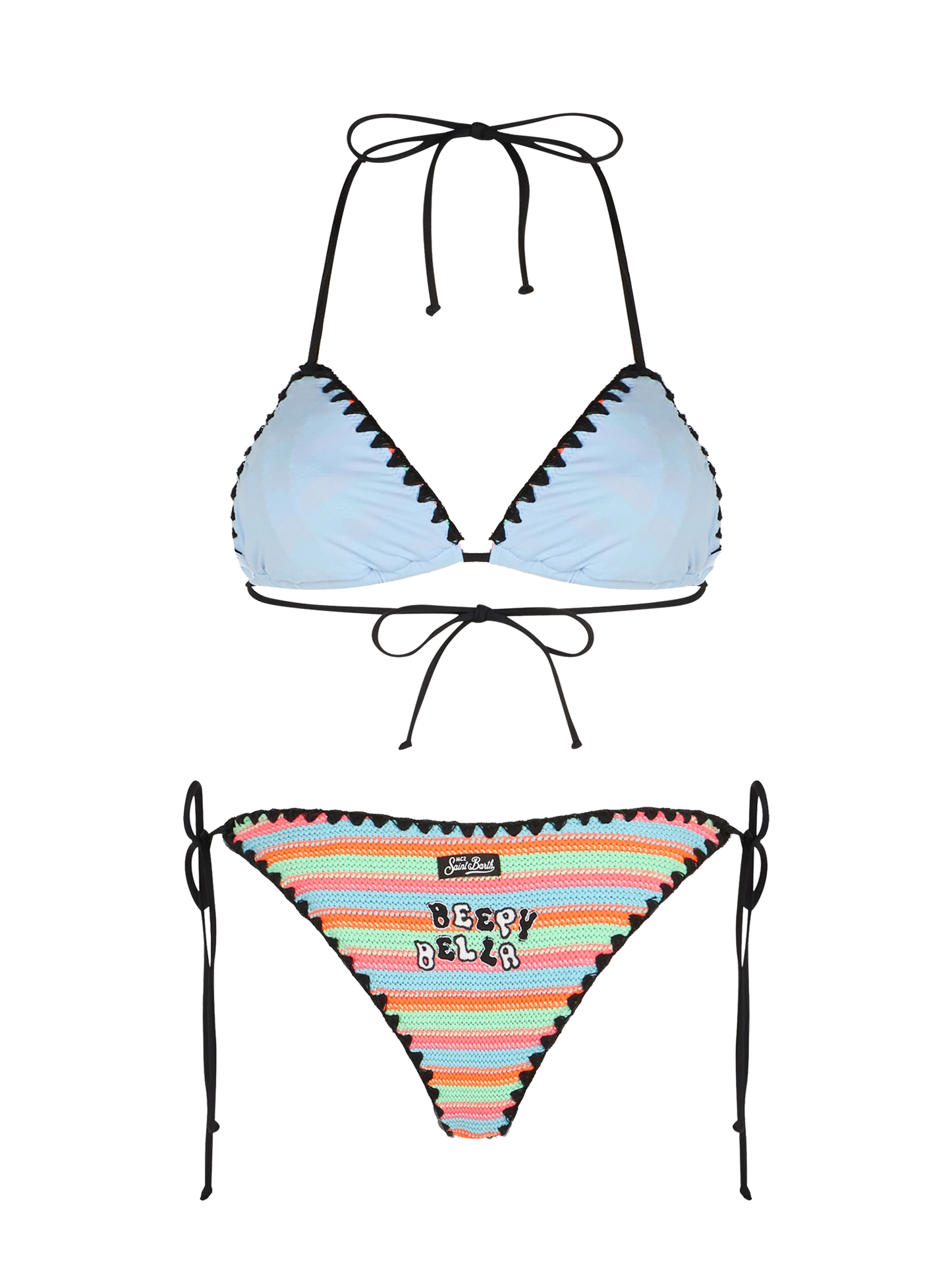 Damen Häkel Triangel Bikini Maleah mit Patches | BEEPY BELLA SPECIAL EDITION