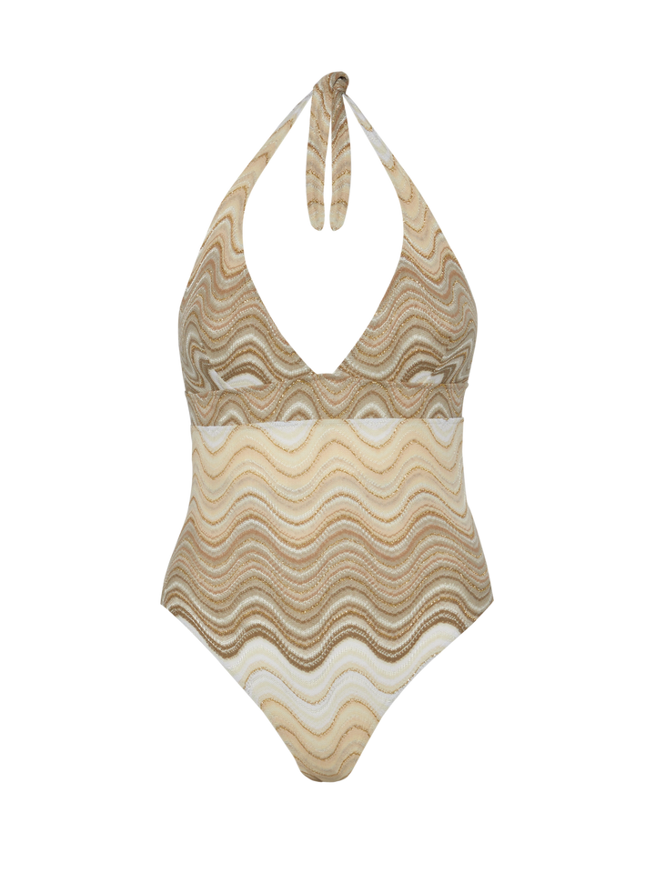 Marylin raschel wavy one-piece swimsuit - MC2 Saint Barth
