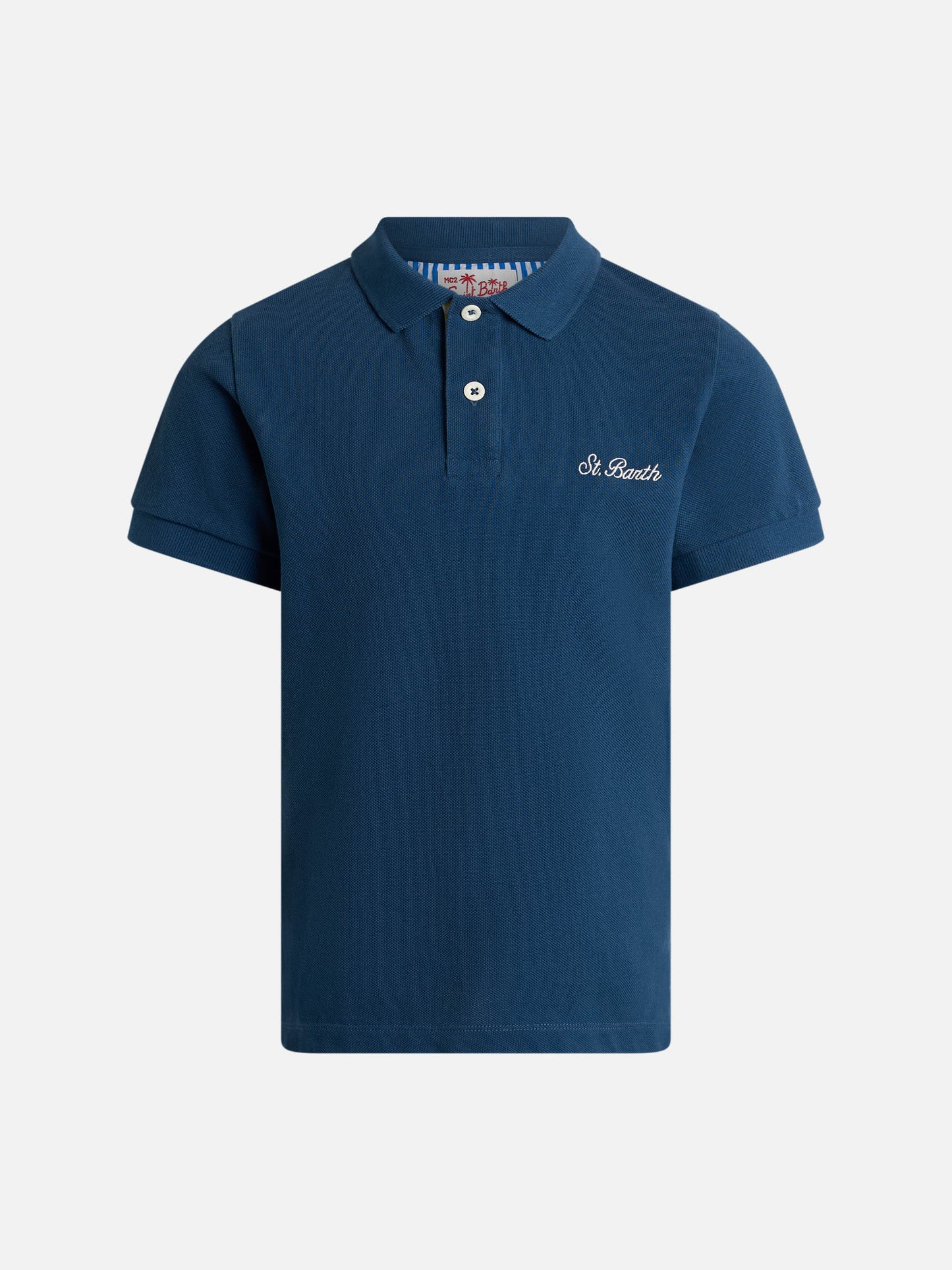 Boy cotton piquet polo Marvin - MC2 Saint Barth