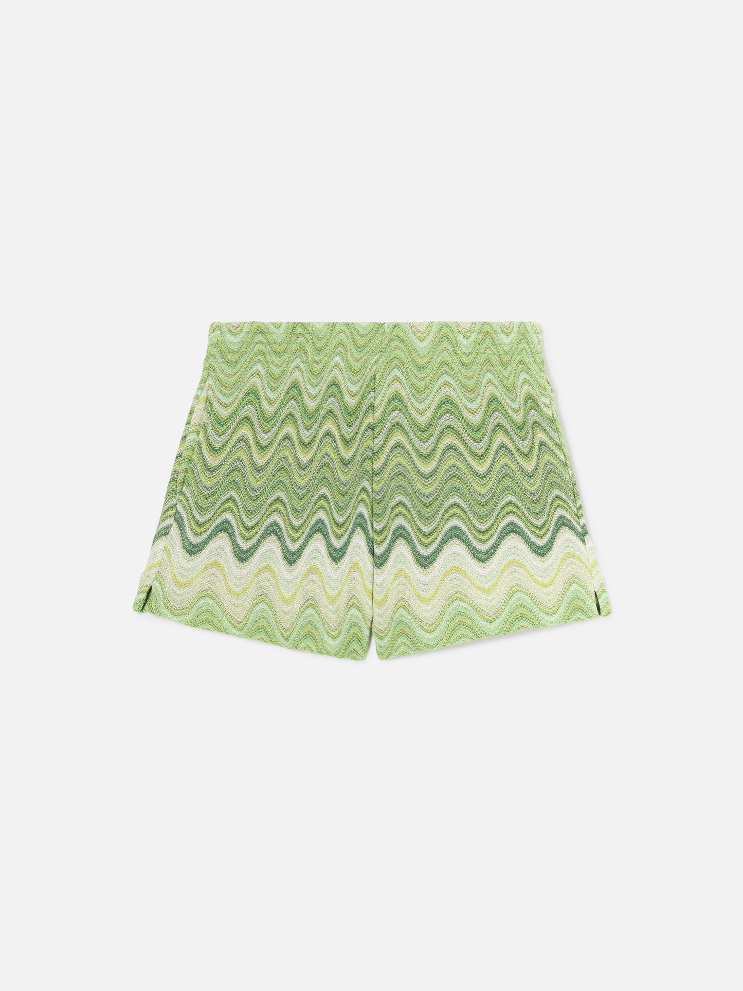 Shorts Meave de raschel degradé verde