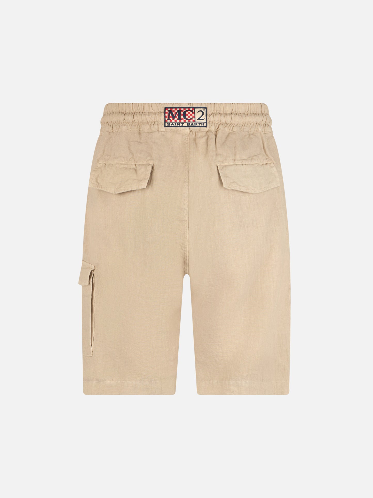 Man beige linen bermuda Marseille - MC2 Saint Barth