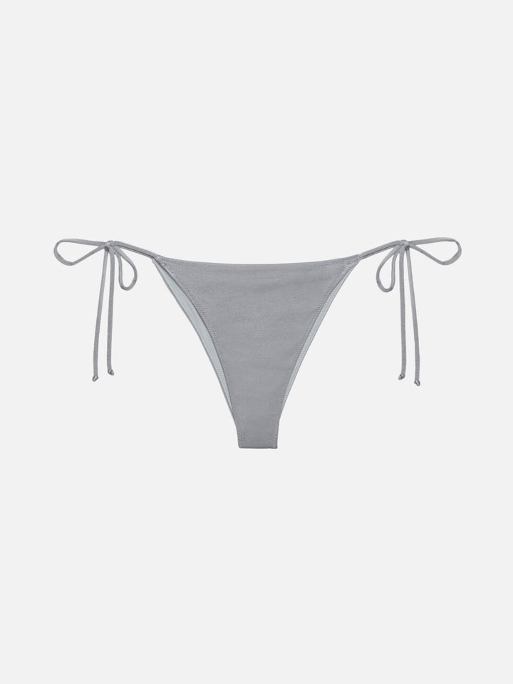 Marielle slip mare classico in shimmer grigio