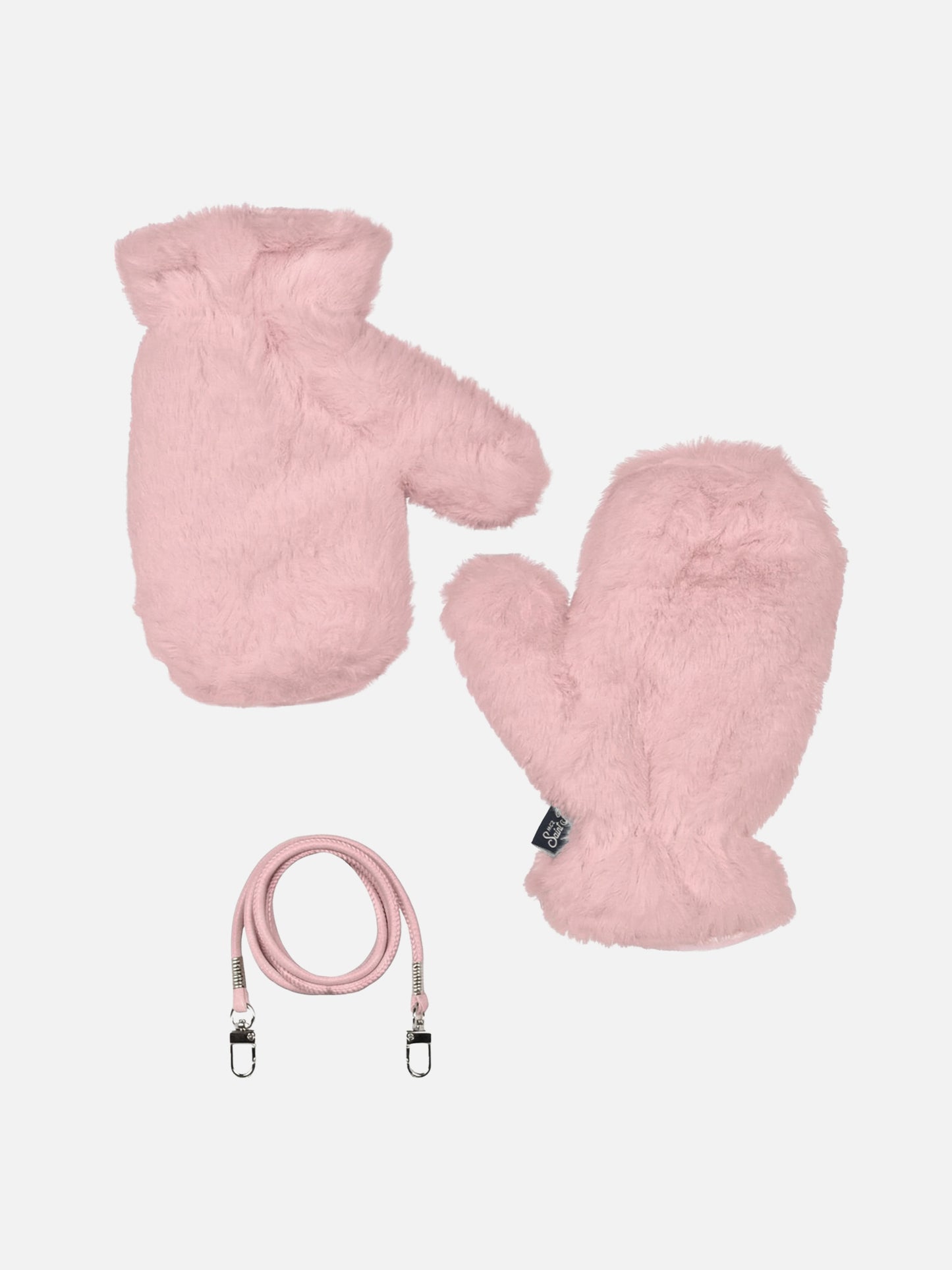 Gants Pink Muffy en fausse fourrure