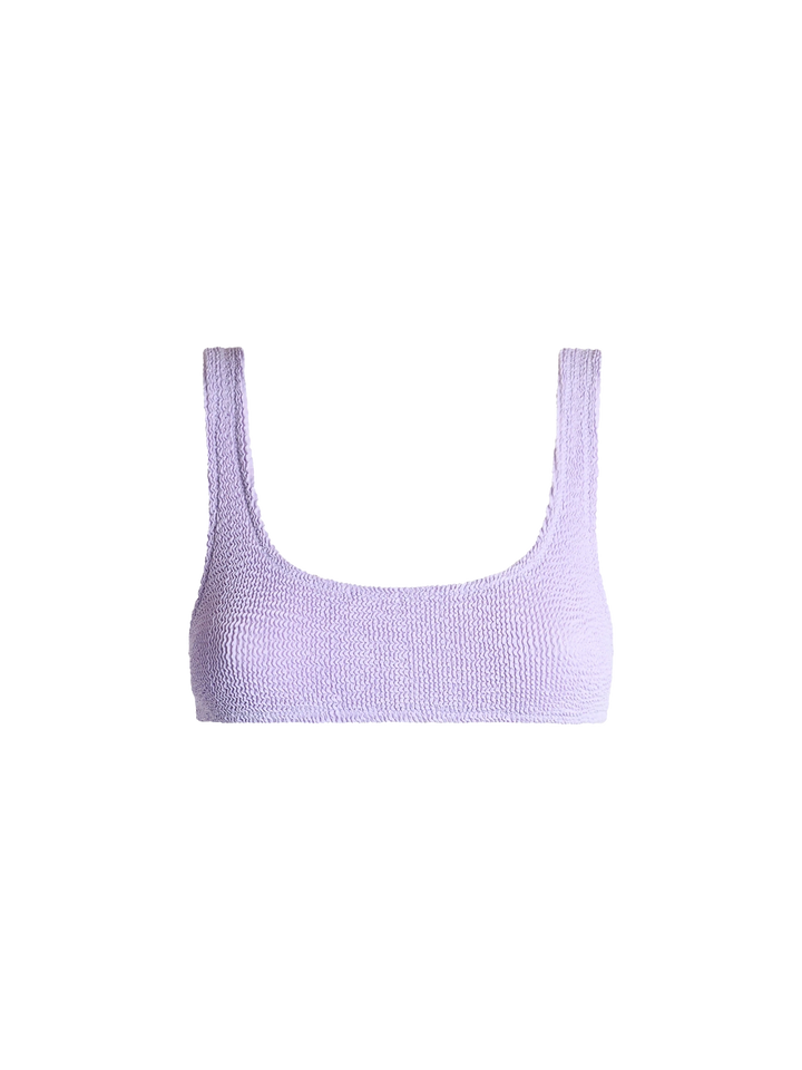 Naima crinkle classico top a bralette lilla