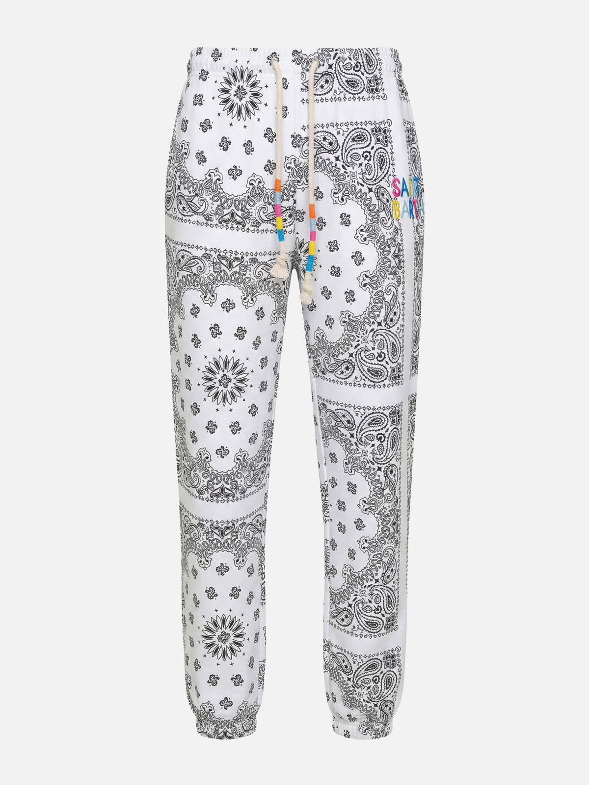 Joggers de algodón con estampado bandanna