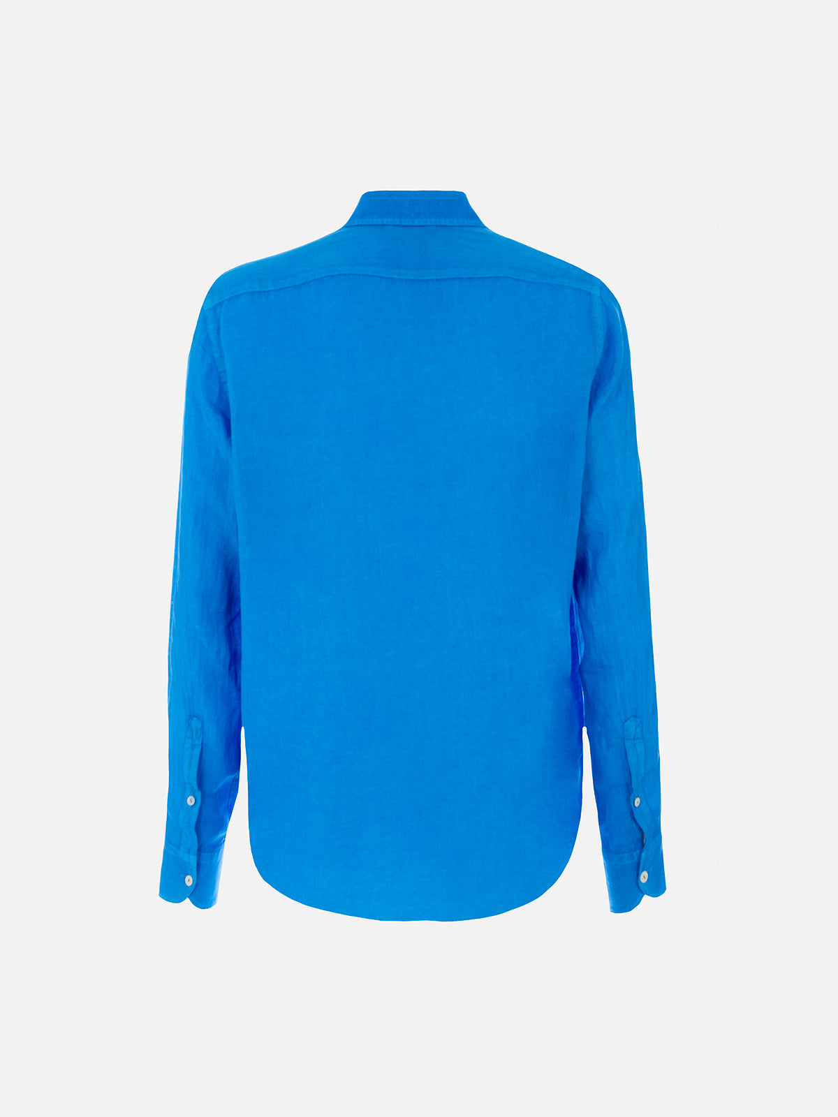 Man watercolor bluette linen shirt Pamplona - MC2 Saint Barth