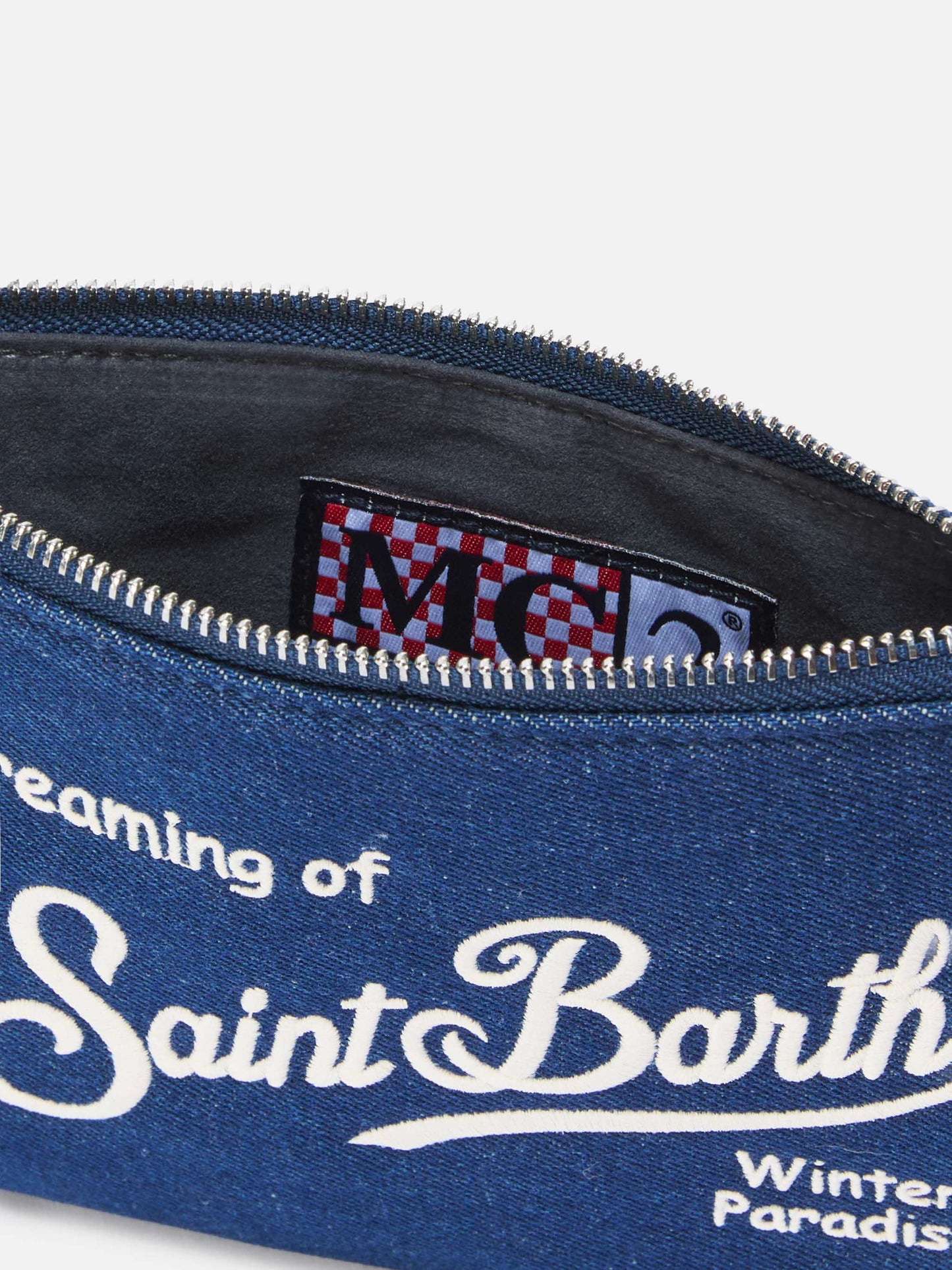 Parisienne Mini-Umhängetasche aus Denim