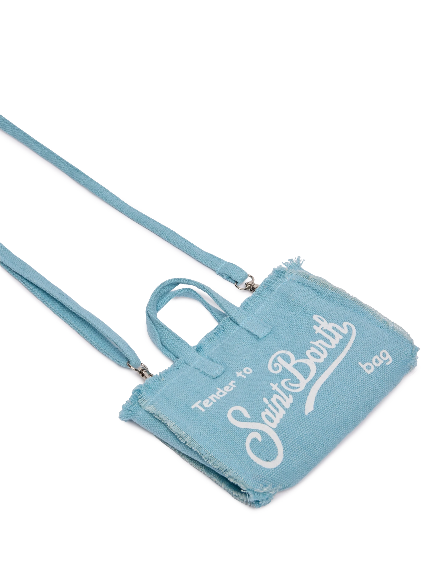 Light blue linen Phone Bag - MC2 Saint Barth