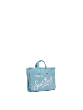 Light blue linen Phone Bag - MC2 Saint Barth