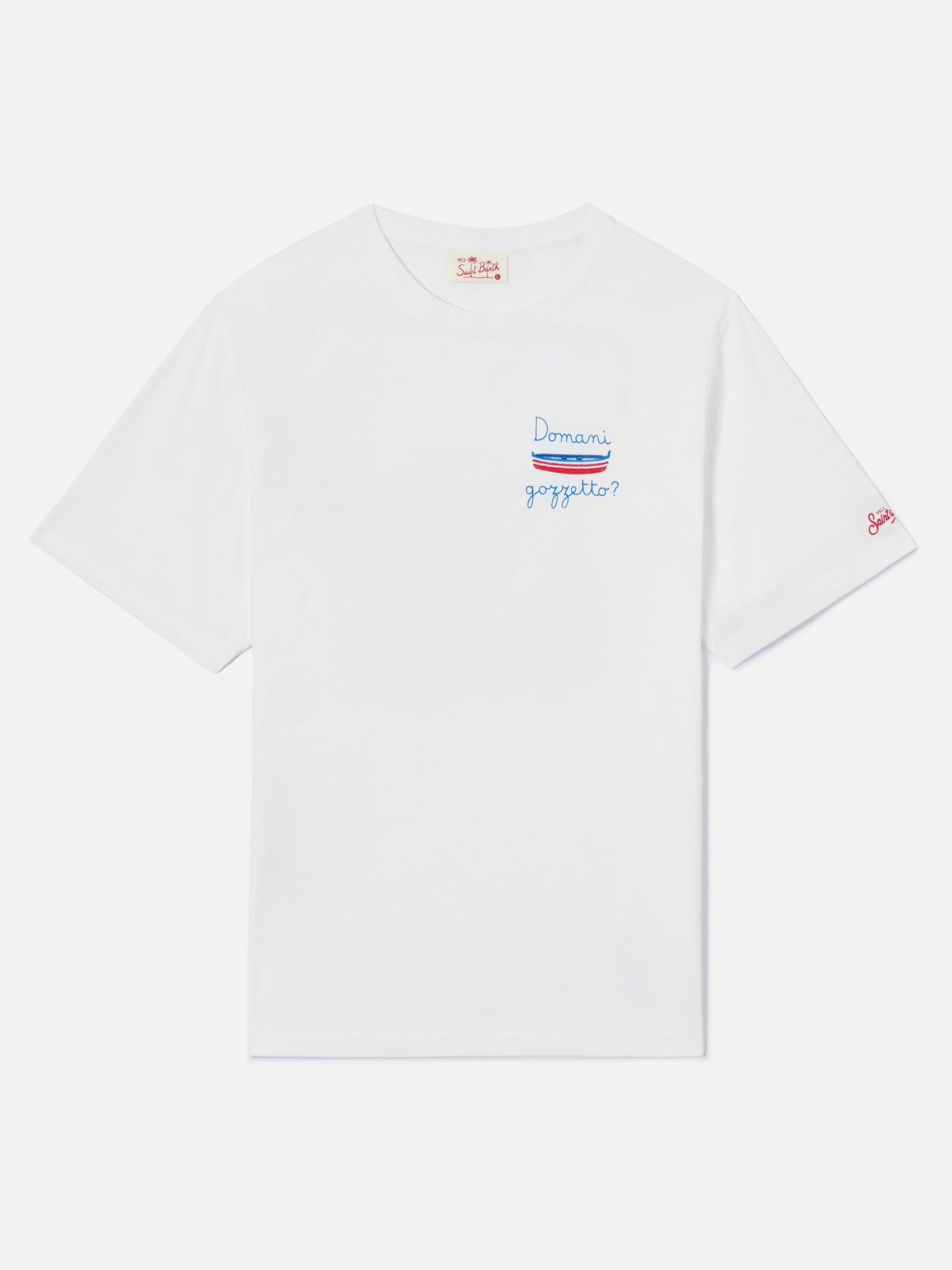 Portofino t-shirt with Domani Gozzetto? embroidery
