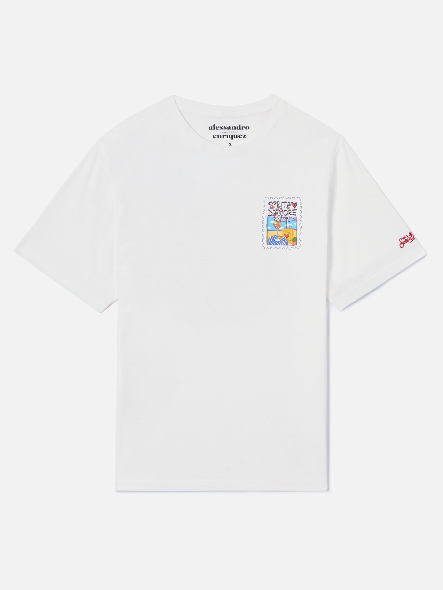 Camiseta White Portland con ilustración Spritzo d’Amore