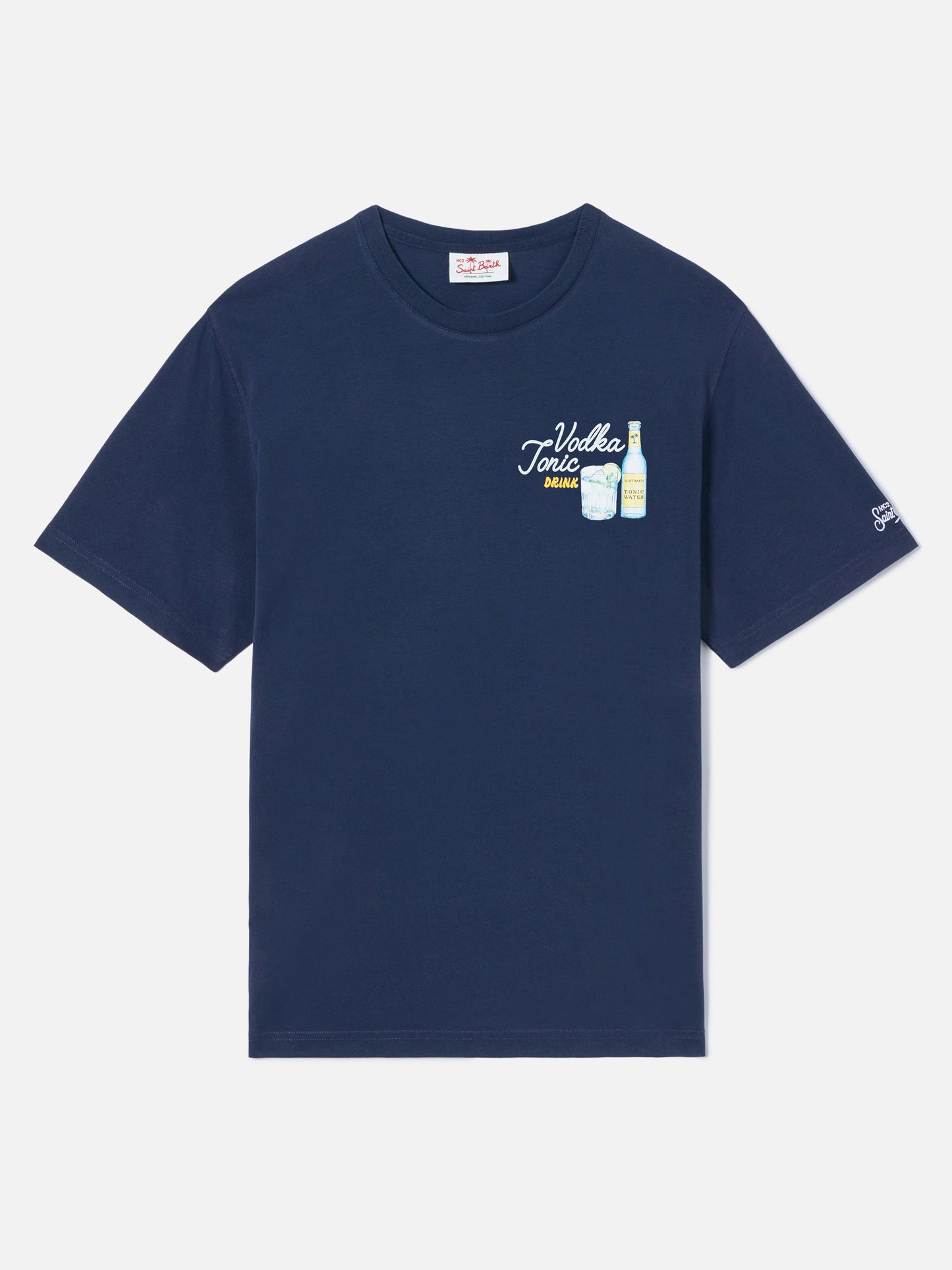 Camiseta Portland azul con ilustración Vodka Tonic Drink