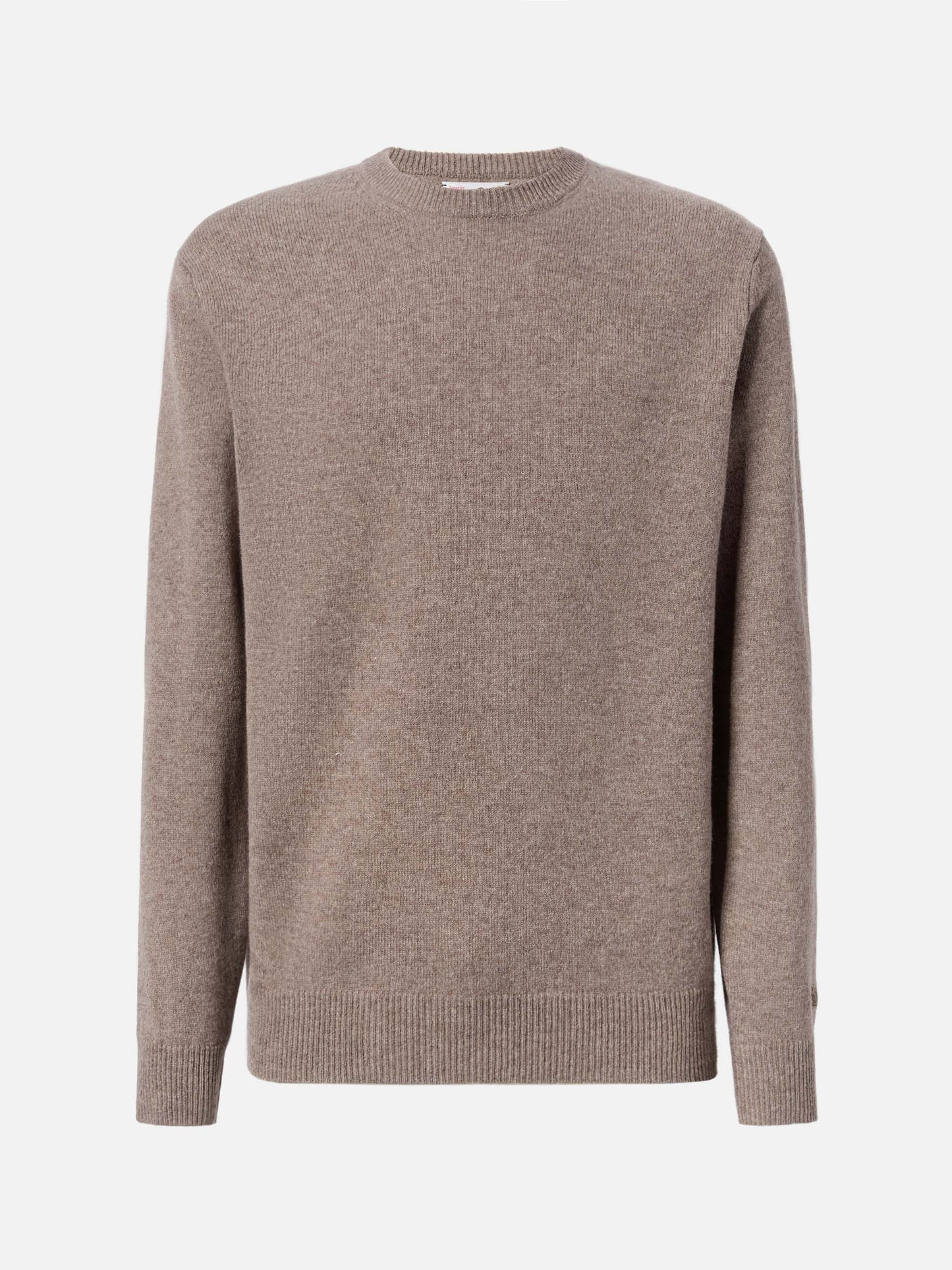 Regent 100% lambswool sweater in nut brown