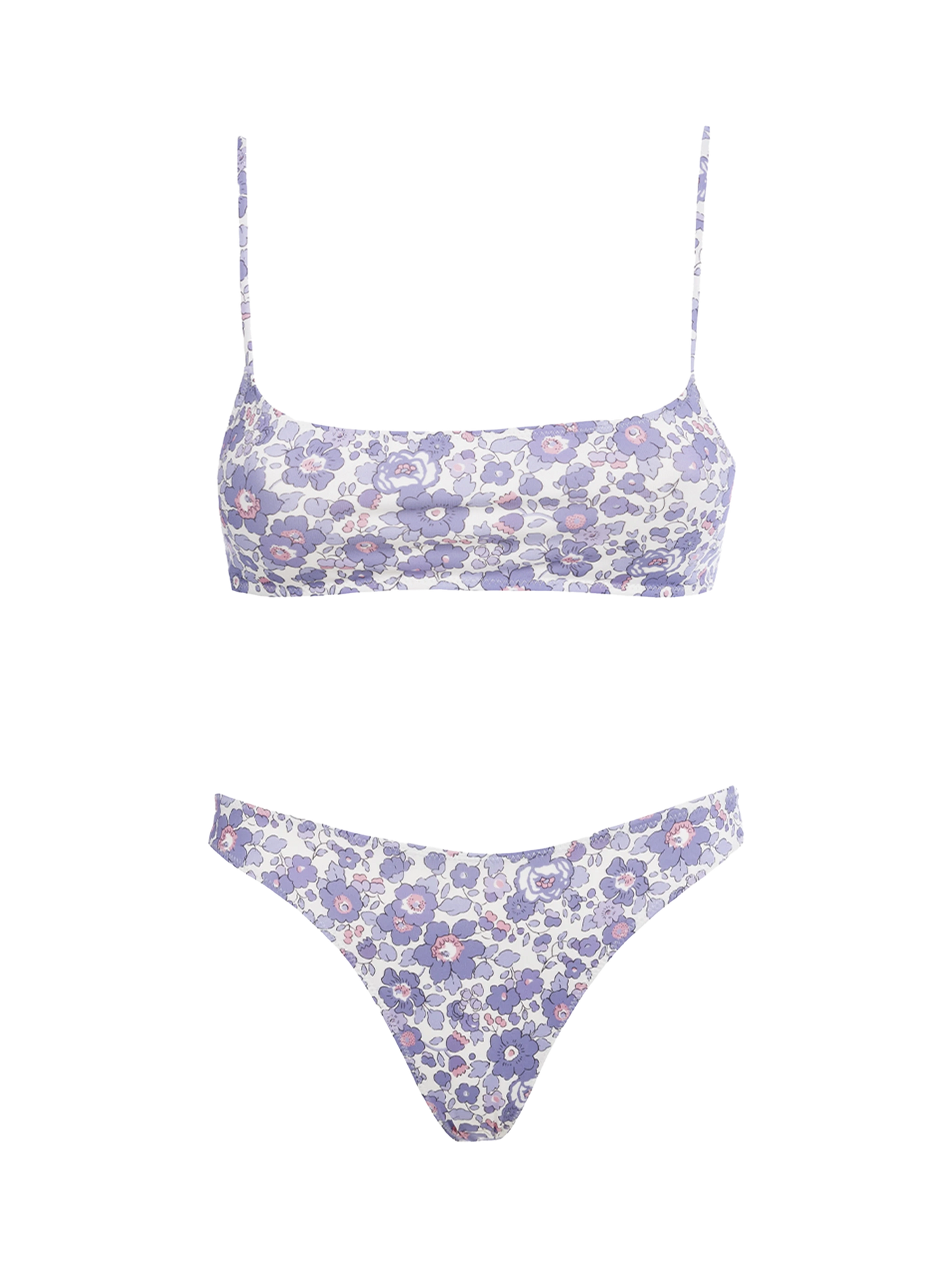 Woman Betsy bralette bikini Sadie Naomi | MADE WITH LIBERTY FABRIC - MC2 Saint Barth