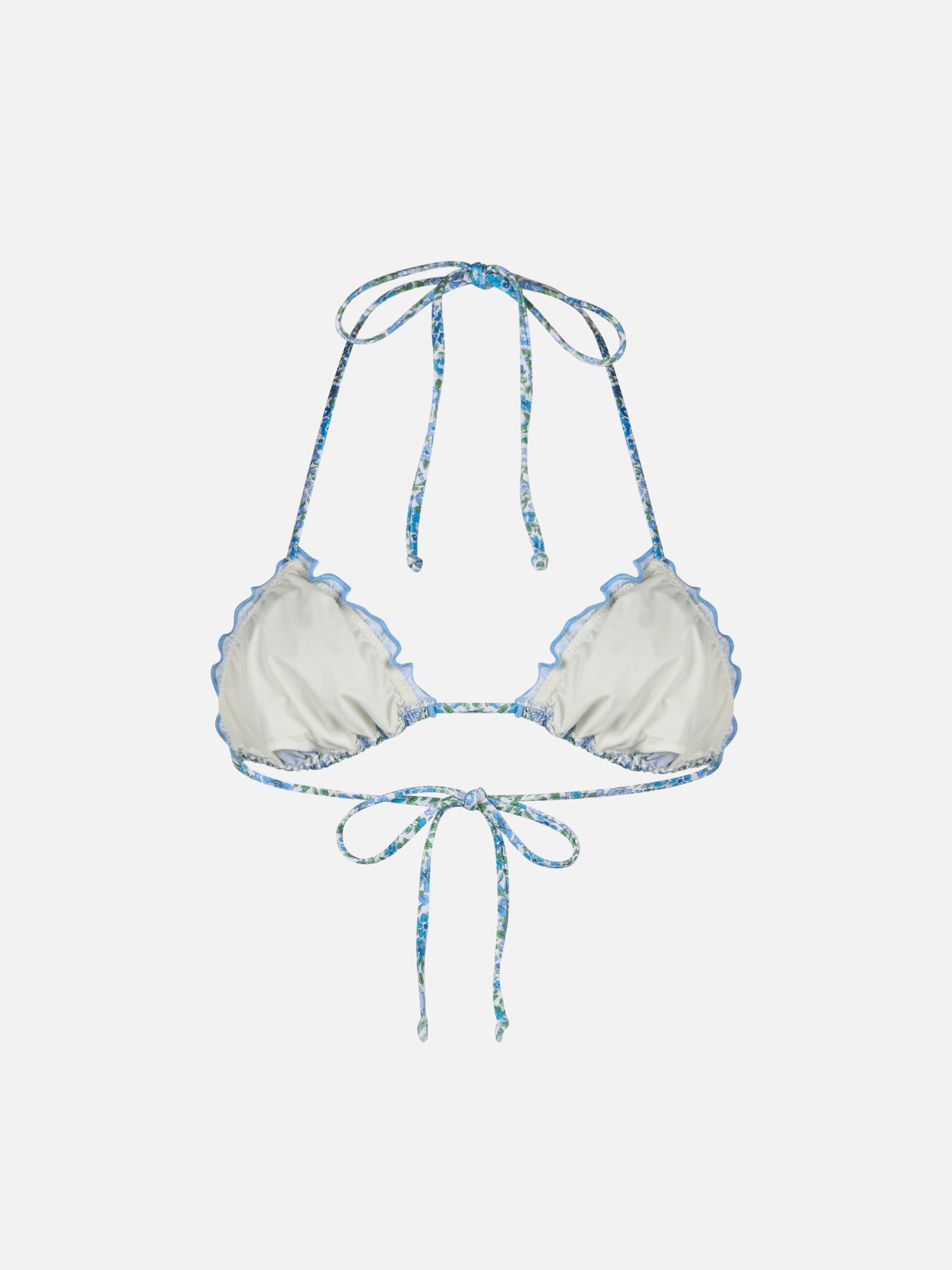 Top da spiaggia classico a triangolo da donna Joanna Luise Sagittario | REALIZZATO CON TESSUTO LIBERTY