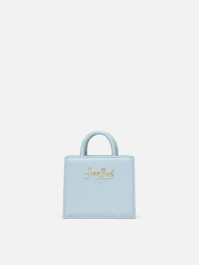 Shop Bag Micro Handbag in light blue leather