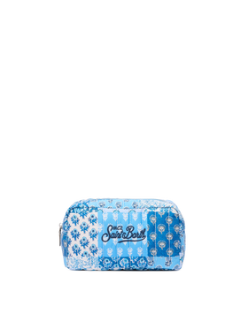 Blue flower quilted Soft Pouch - MC2 Saint Barth