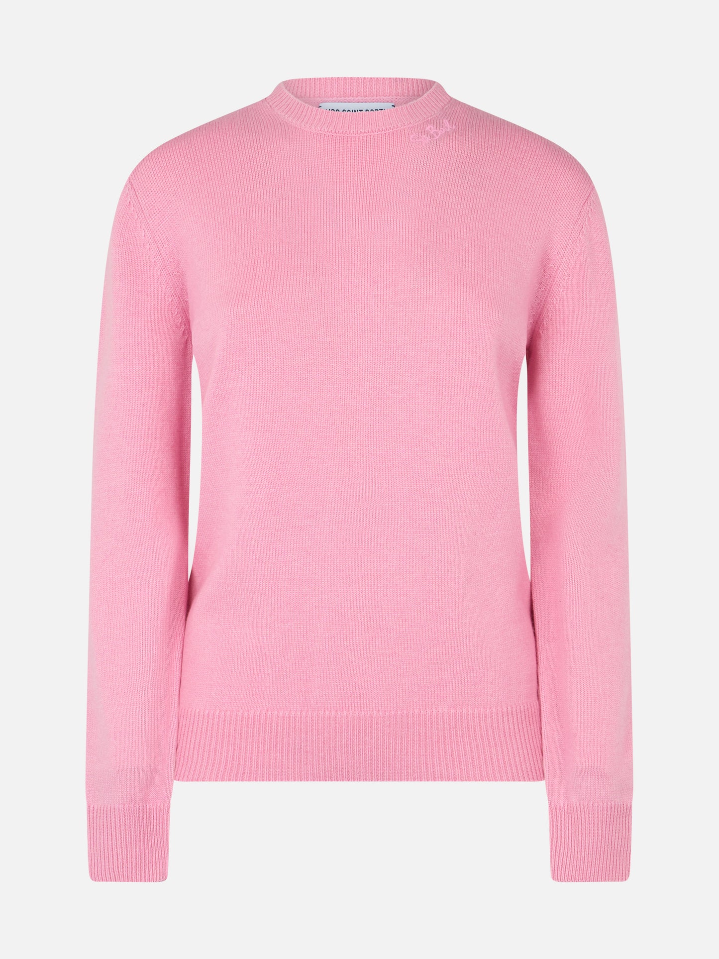 Woman pink cashmere blend sweater Sorbonne - MC2 Saint Barth