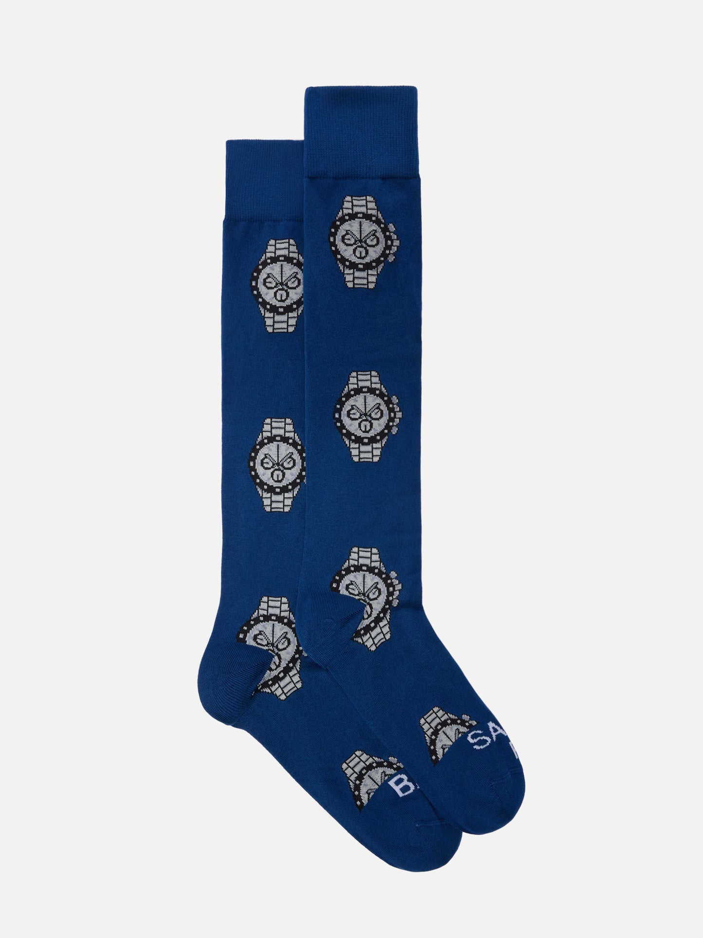 Calcetines Sox en mezcla de algodón con jacquard de relojes