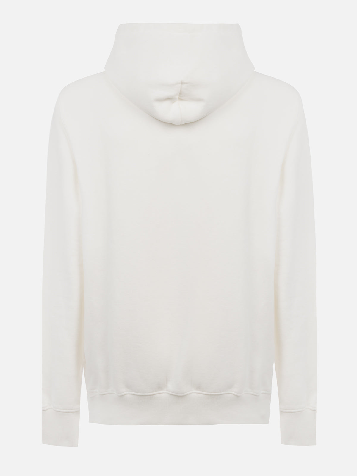 Felpa da uomo Tribeca off-white con ricamo St. Barth