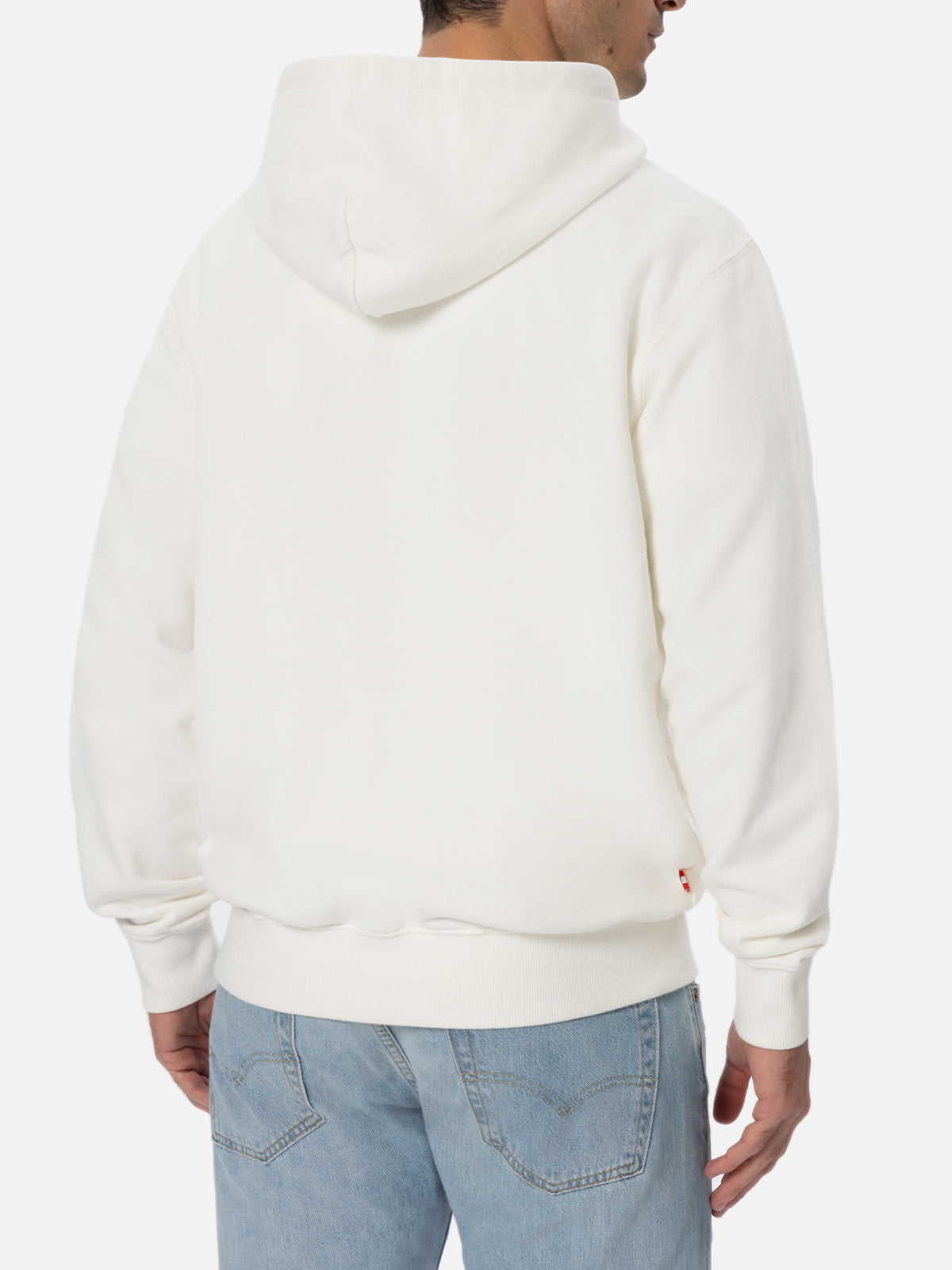 Felpa da uomo Tribeca off-white con ricamo St. Barth