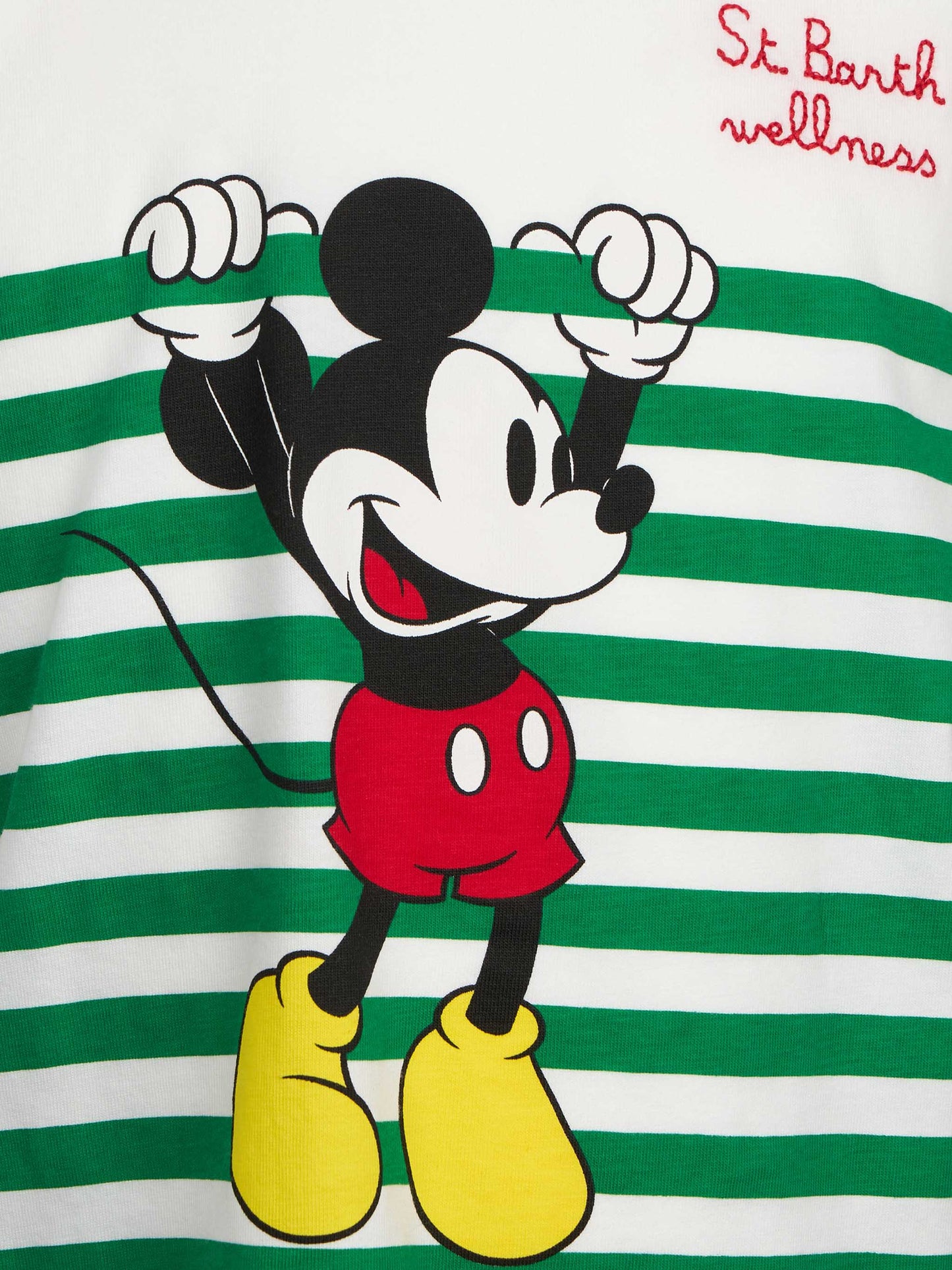 Boy cotton t-shirt with Mickey Mouse print and embroidery | DISNEY SPECIAL EDITION - MC2 Saint Barth