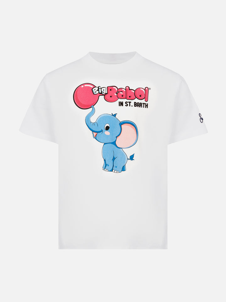 Cotton t-shirt with Big Babol elephant print | BIG BABOL SPECIAL EDITION - MC2 Saint Barth