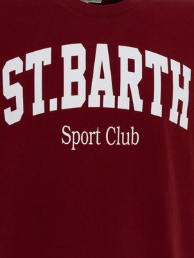 Cotton T-shirt with St. Barth Sport Club print - MC2 Saint Barth