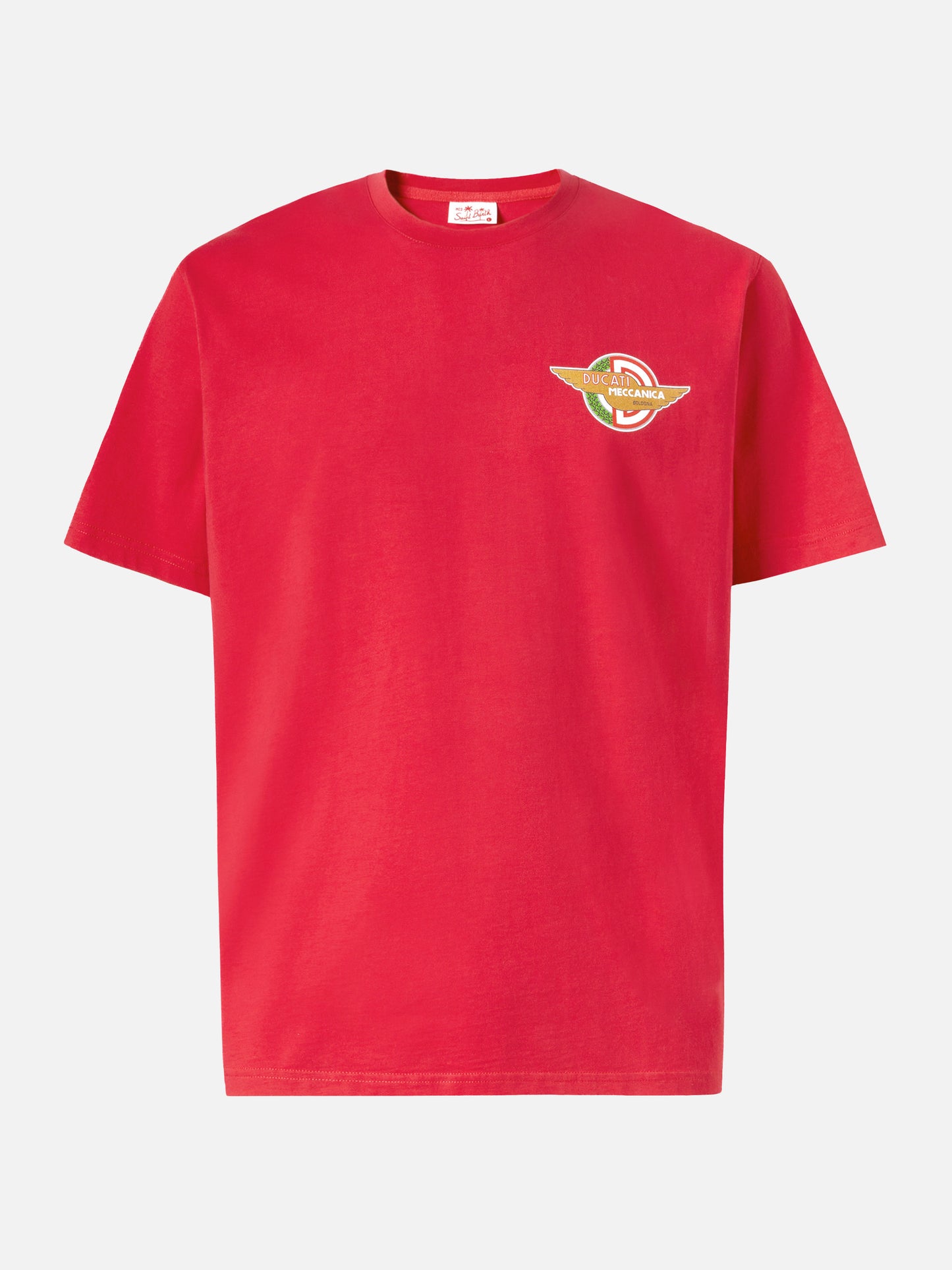 Cotton T-shirt with Ducati Meccanica logo print | DUCATI MOTORS® SPECIAL EDITION